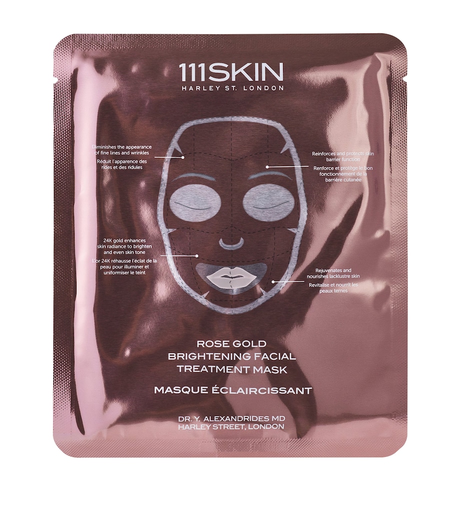 Rose Gold Brightening Facial Treatment Mask (5 x 30ml) NO COLOUR Image 3