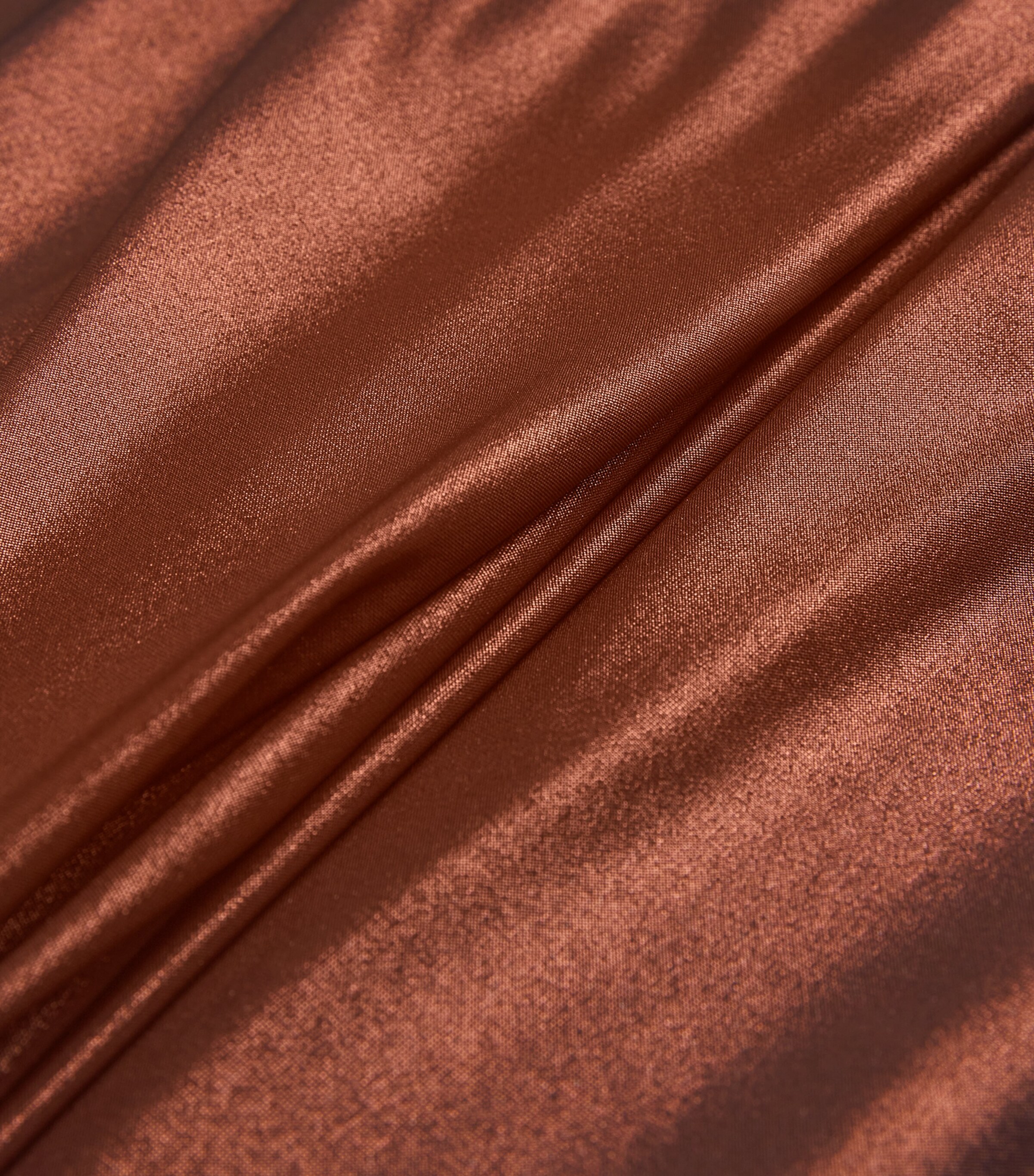 LAPOINTE Womens Coated Jersey Ruched Maxi Skirt Copper Image 5