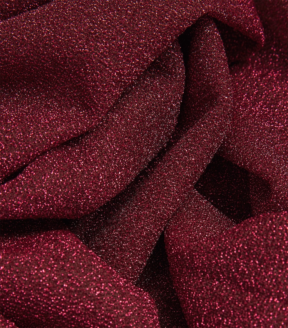 Metallic Lumiere Trousers BURGUNDY Image 5