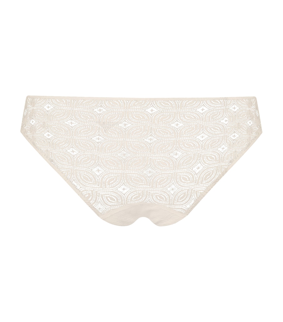 Crochet Ruby Mini Briefs MISTY WHITE Image 2