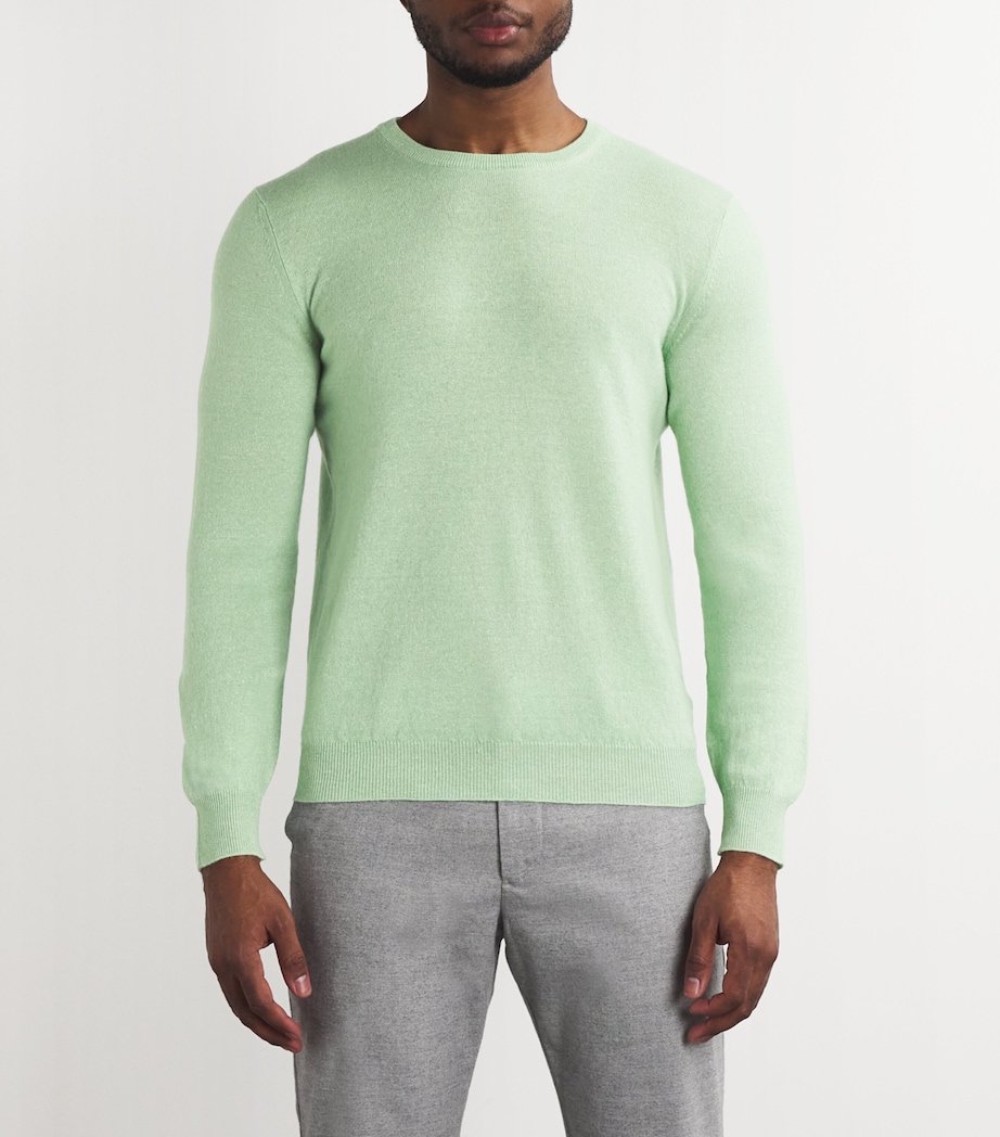 Fedeli Mens Cashmere-Linen Sweater Image 3