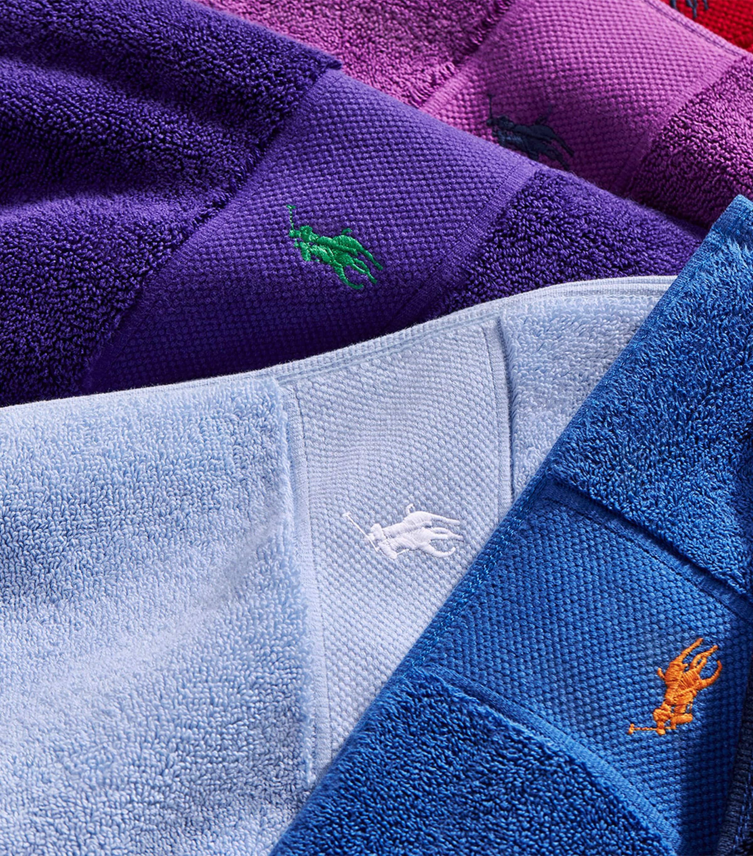 Polo Player Guest Towel (40cm x 75cm) CHALET PURPLE Image 3