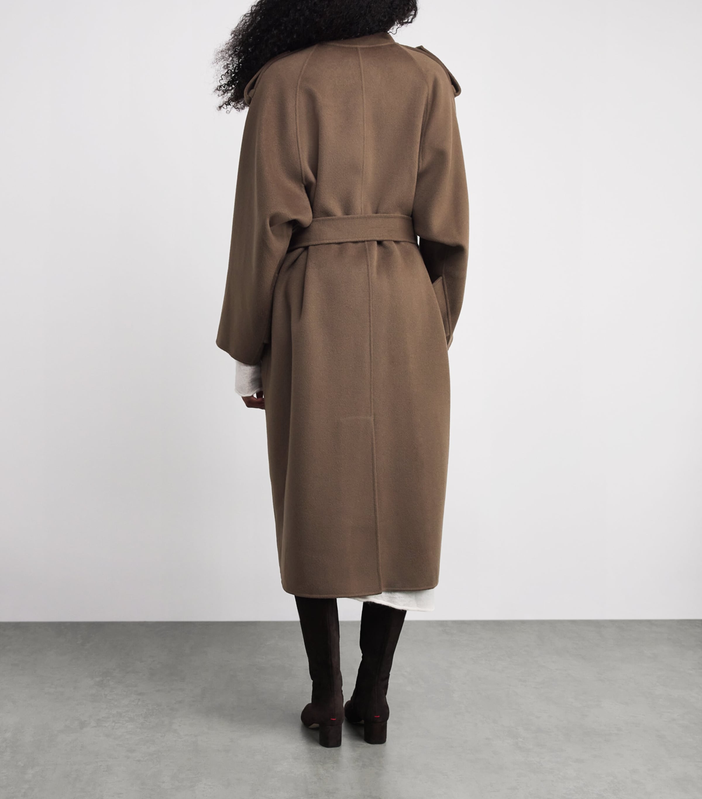 Wool Trench Coat 230 TAUPE Image 4