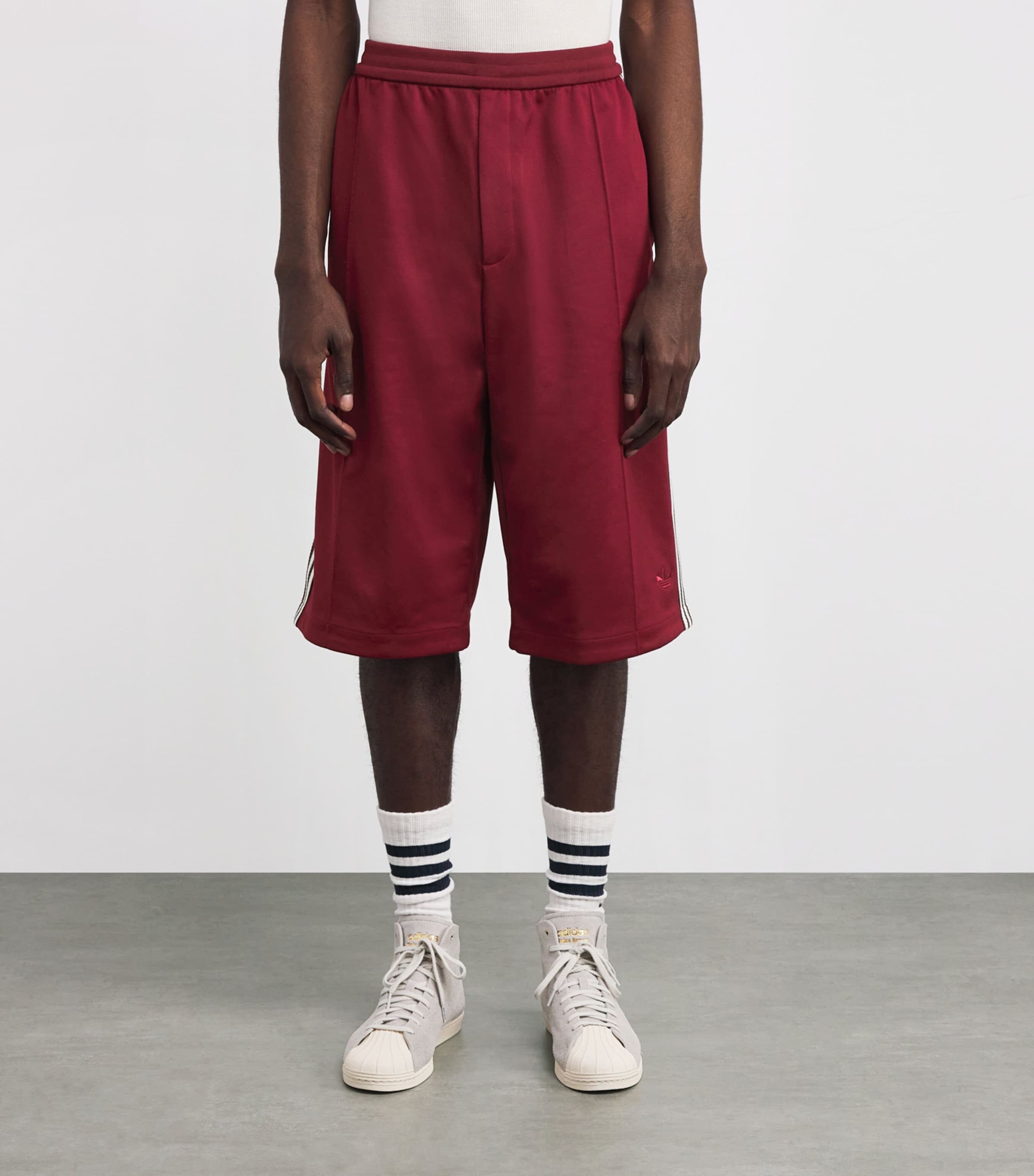 x Wales Bonner Collegiate  Shorts COLLEGIATE BURGUNDY Image 3