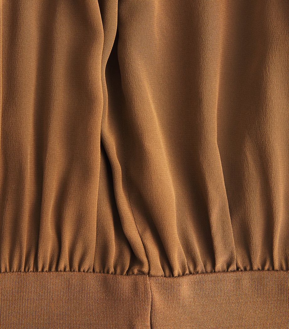 Silk Illi Maxi Dress OLIVE Image 6