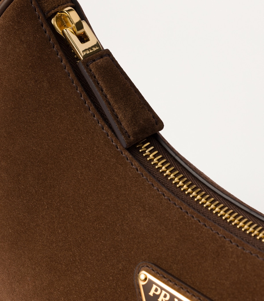 Prada Suede Arqué Shoulder Bag Image 6