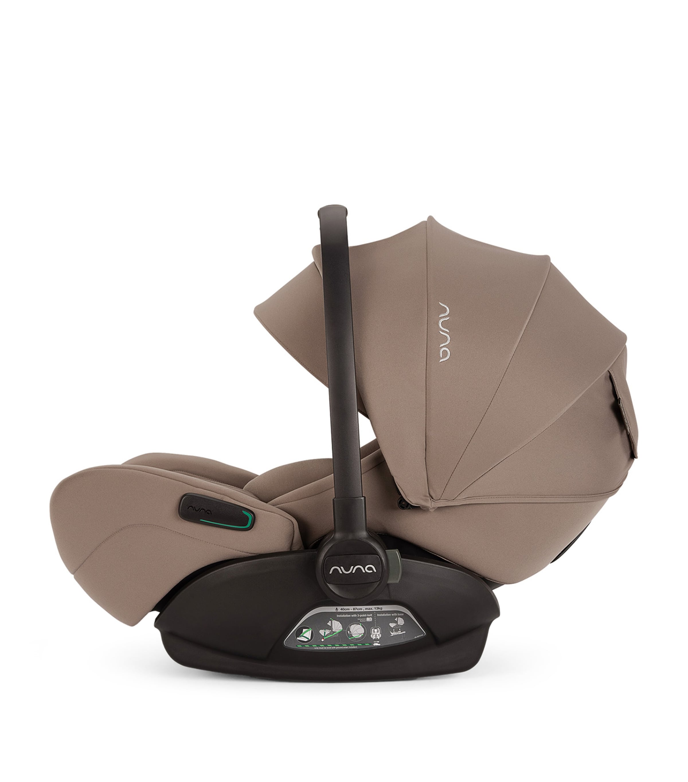 MIXX Next Pushchair and Carry Cot, ARRA Flex Car Seat and BASE Curv Adaptor Bundle CEDAR Image 11