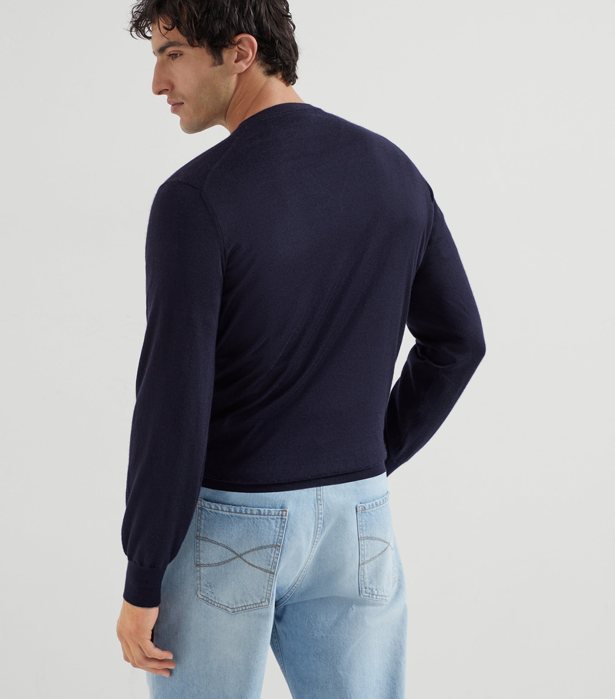 Cashmere V-Neck Sweater CW425 Image 3