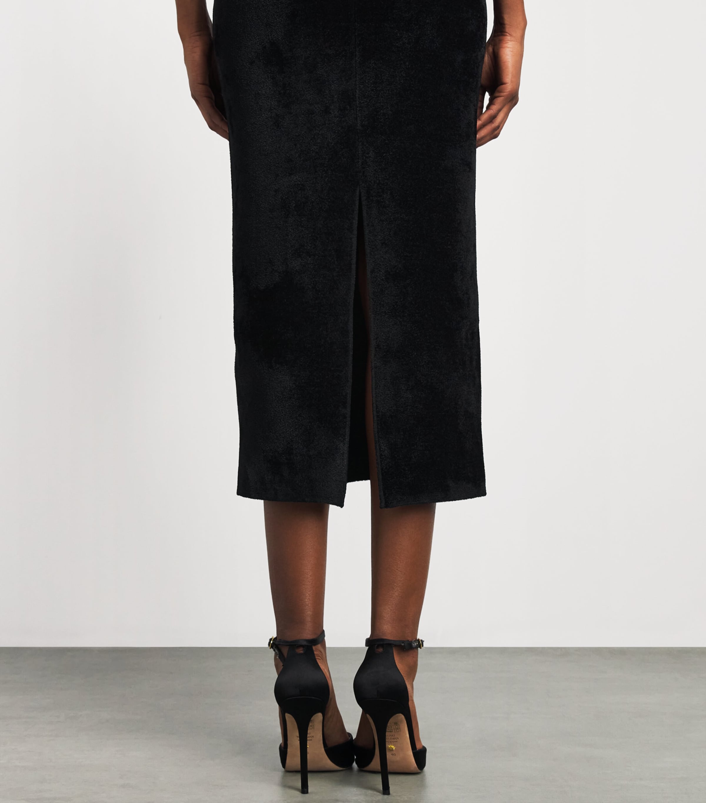 Roland Mouret Womens Asymmetric Peplum Midi Dress Black Image 5