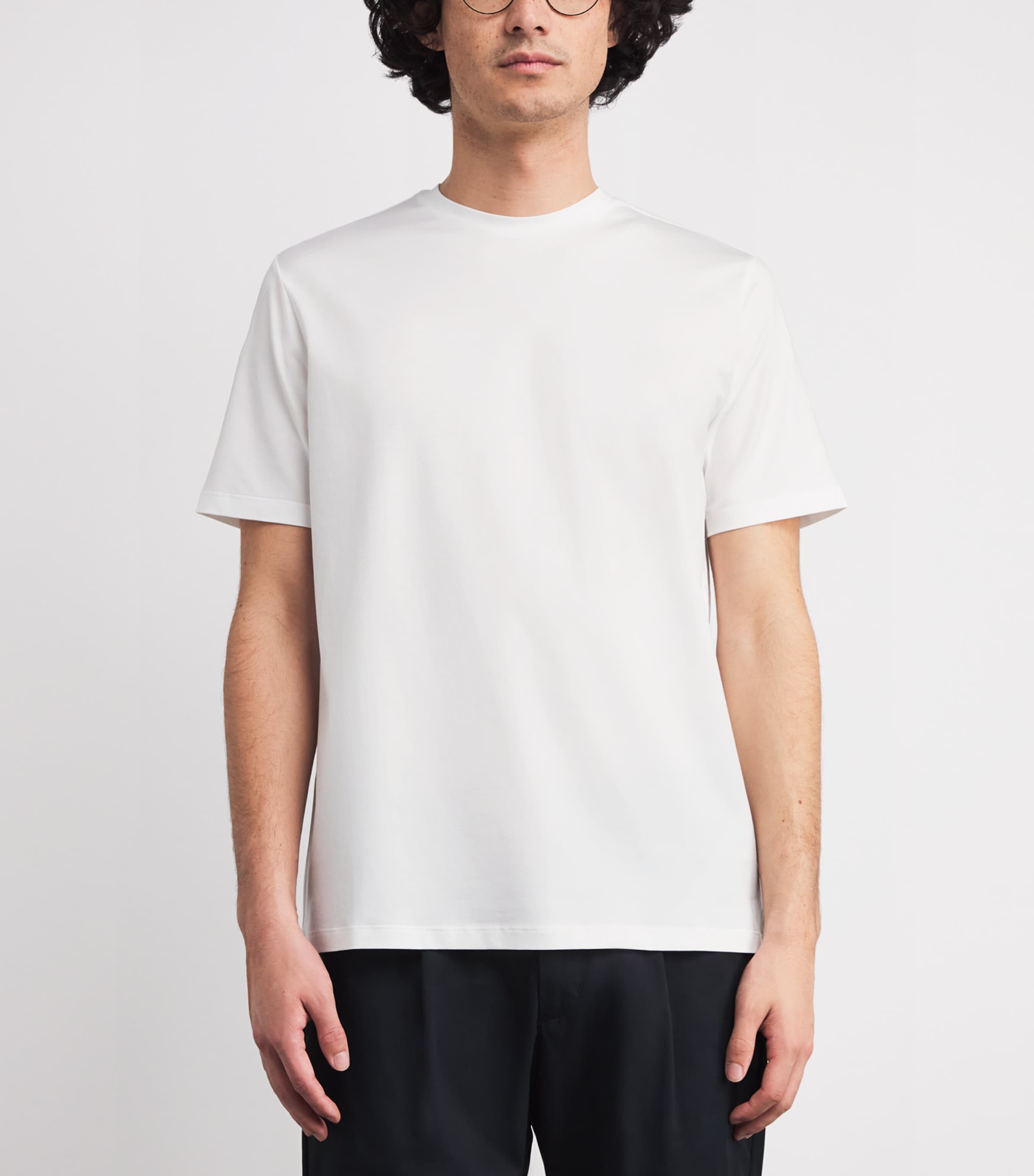 Stretch-Cotton T-Shirt 1000 WHITE Image 3