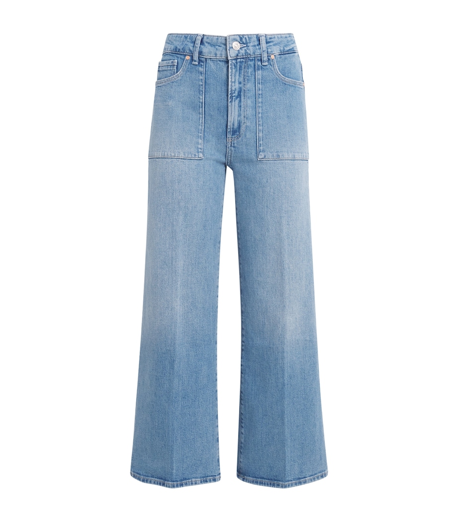 PAIGE Womens Anessa Ankle Wide-Leg Jeans Marlena Image 1