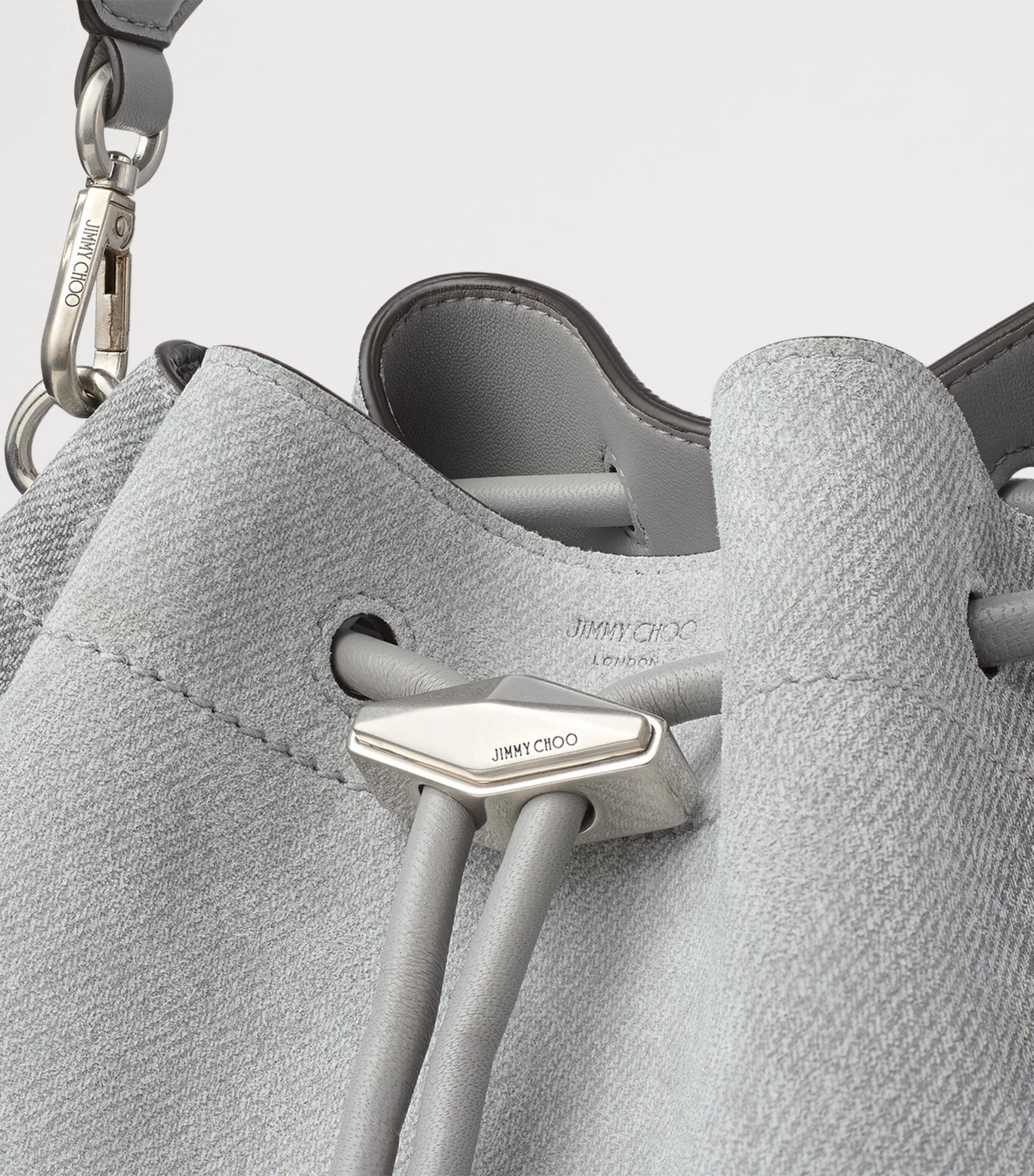 Bon Bon Cinch Suede Denim Top-Handle Bag DOVE/DOVE/ANTIQUE SI Image 5