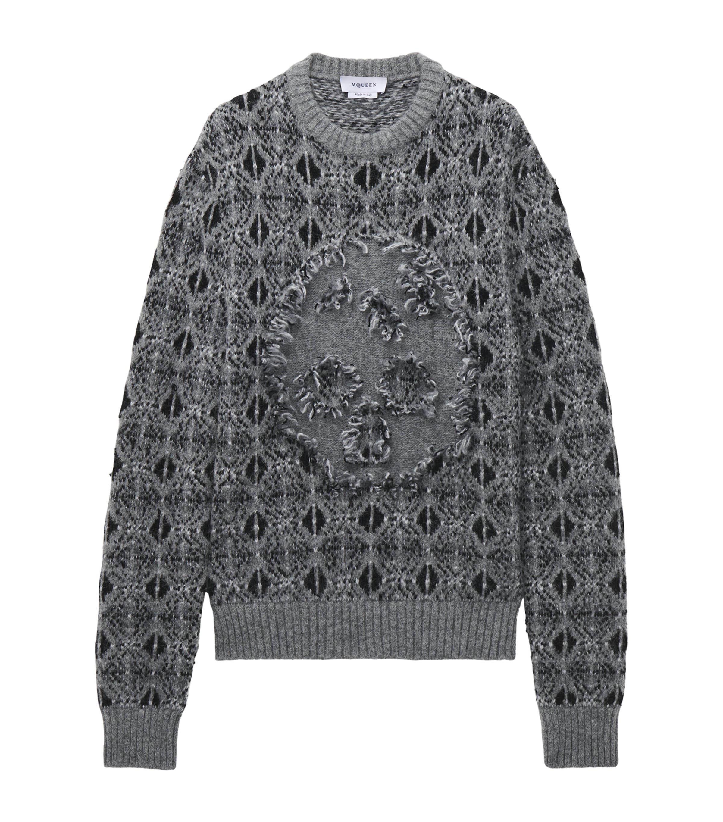Distressed Skull Fair Isle Sweater 1363 Image 1