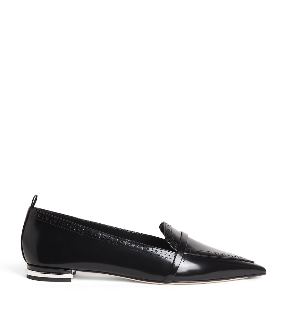 Patent Leather Dora Loafers BLACK Image 1