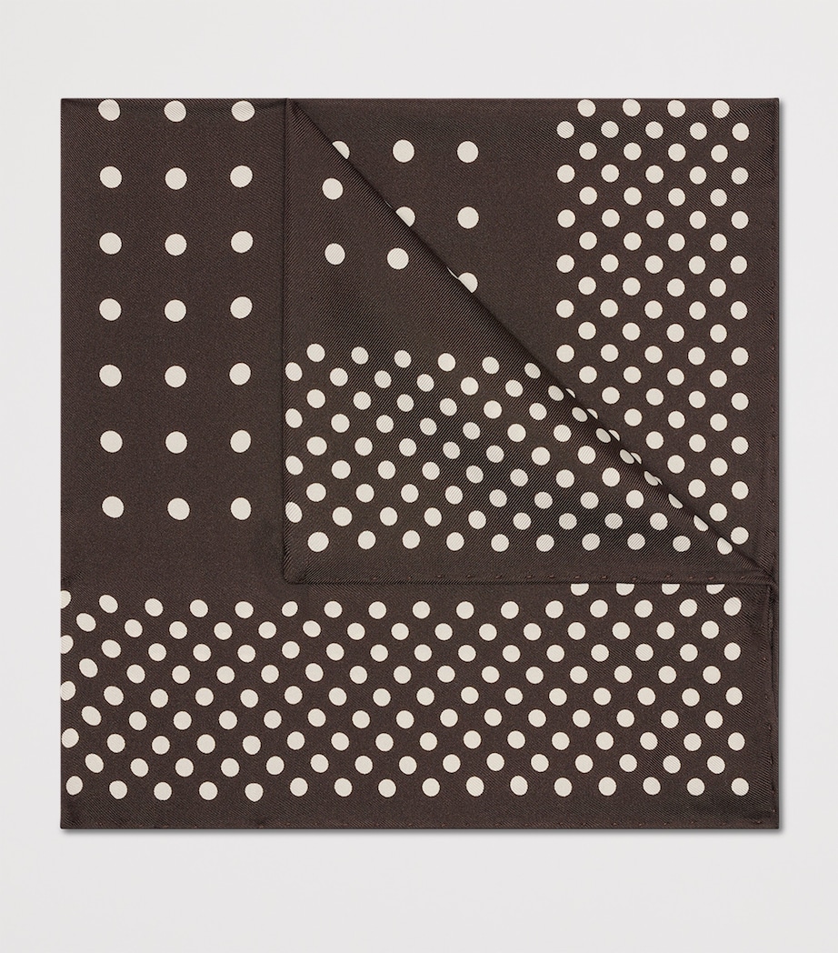 Silk Polka-Dot Pocket Square KB650 Image 2