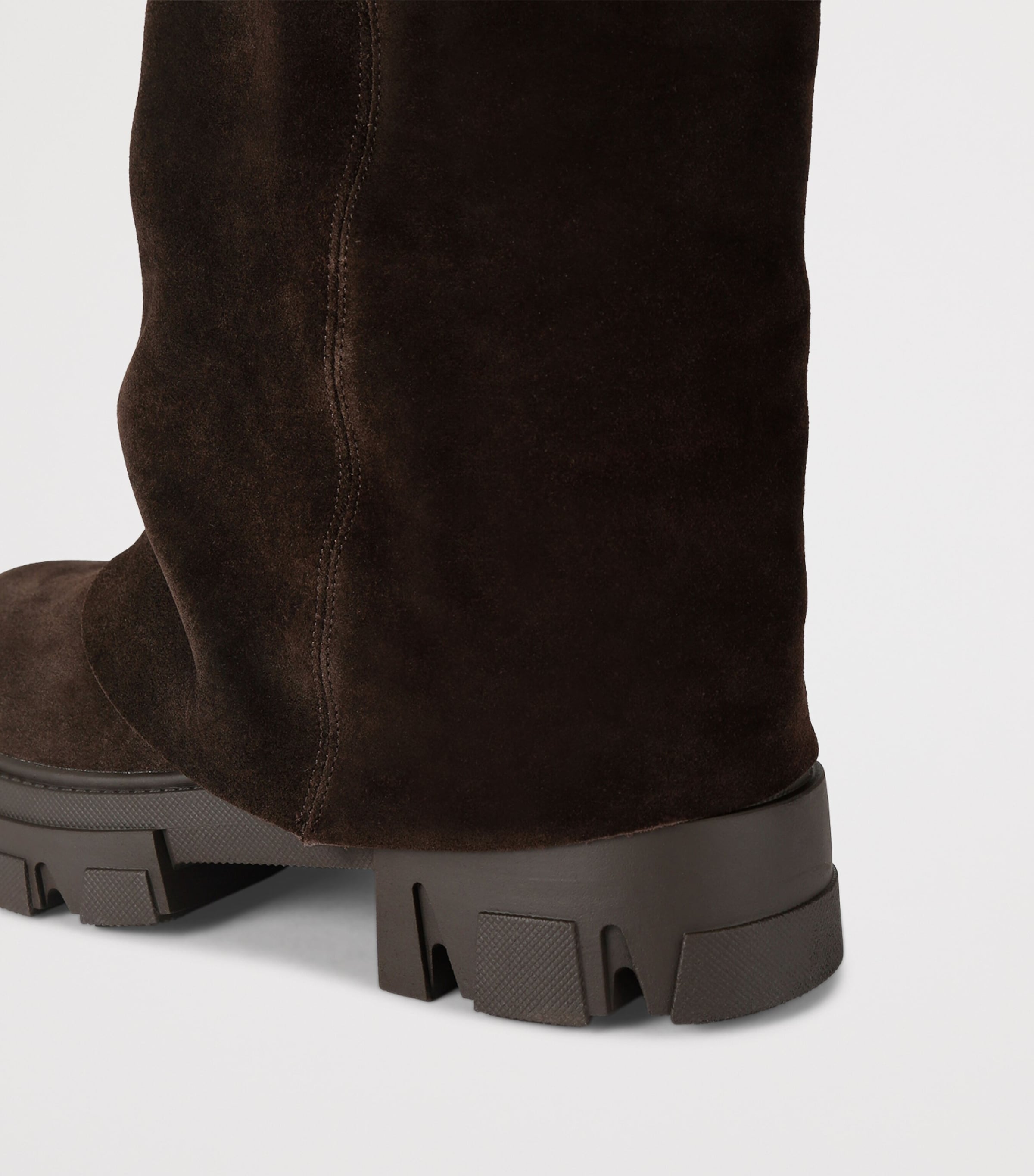 Kurt Geiger London Suede Stomp Foldover Boots 50 Brown Image 4