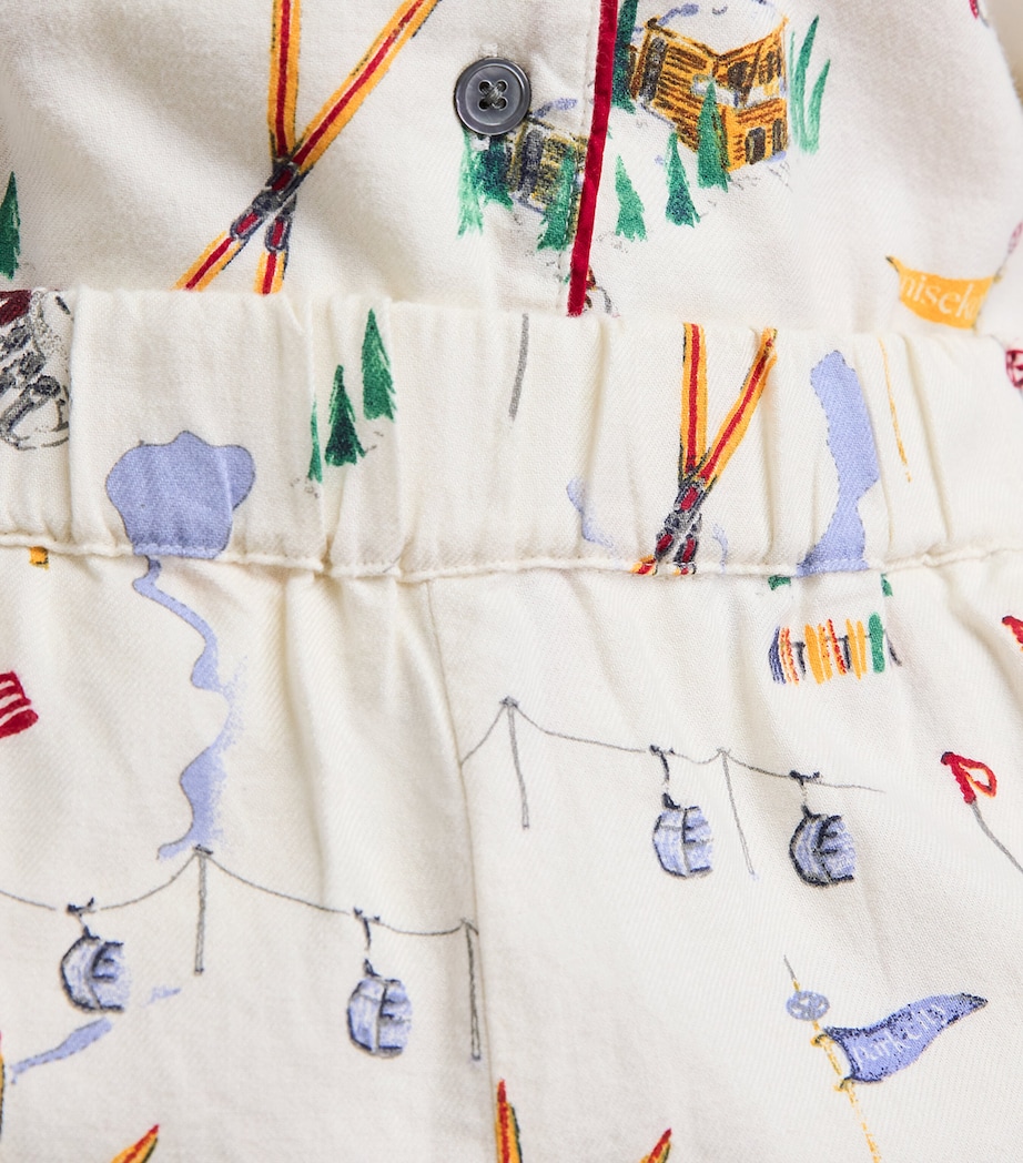 Polo Ralph Lauren Womens Ski Print Madison Pyjama Set Traveller Ski P Image 5