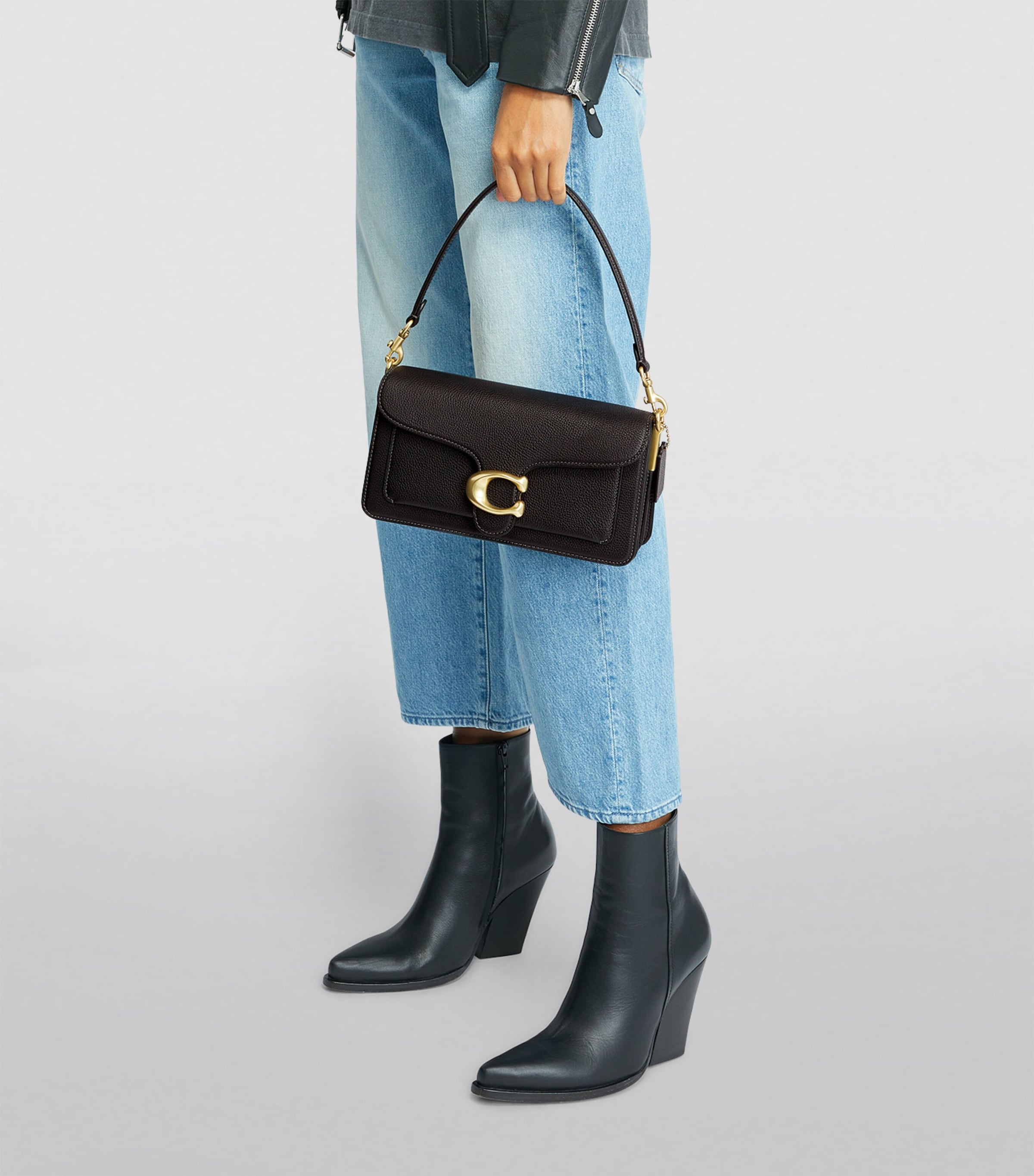 Coach Leather Tabby 26 Shoulder Bag Black Image 4