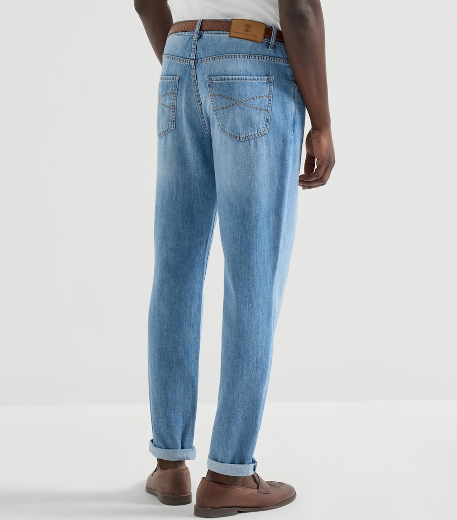 Brunello Cucinelli Mens Lightweight Straight Jeans Image 5