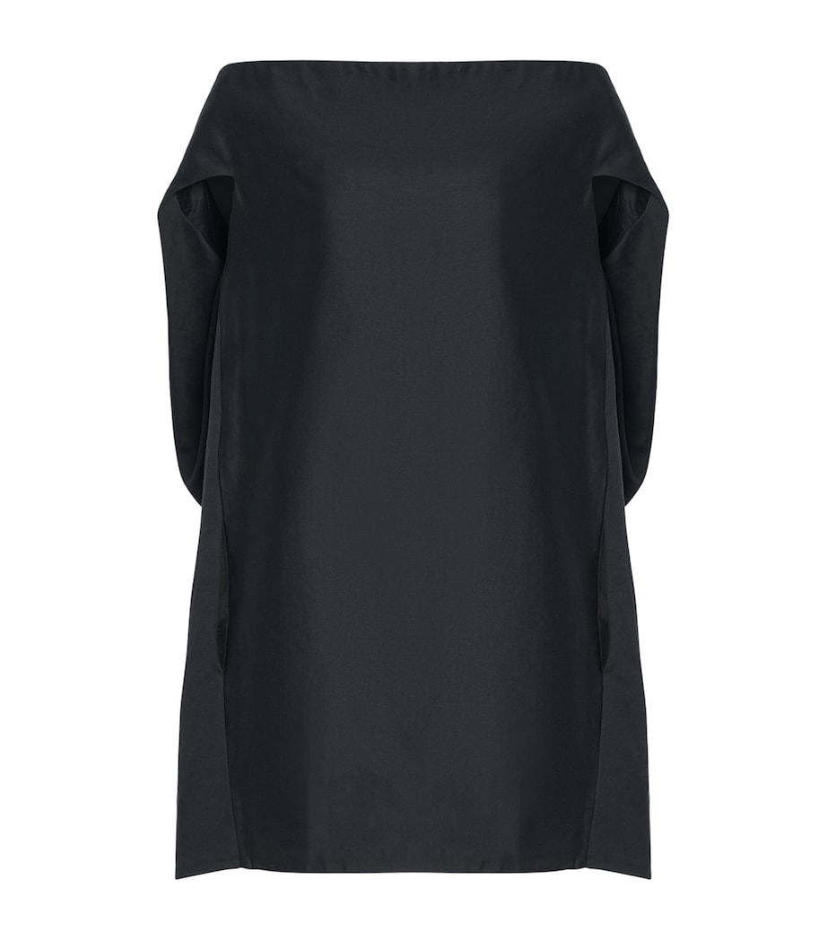 The Row Womens Pallenberg Ramie-Cotton Blouse Black Image 1