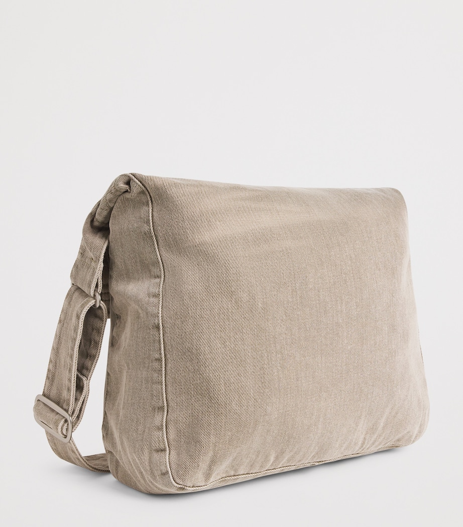 Our Legacy Denim Sling Shoulder Bag Olive Breeze Wash Image 3