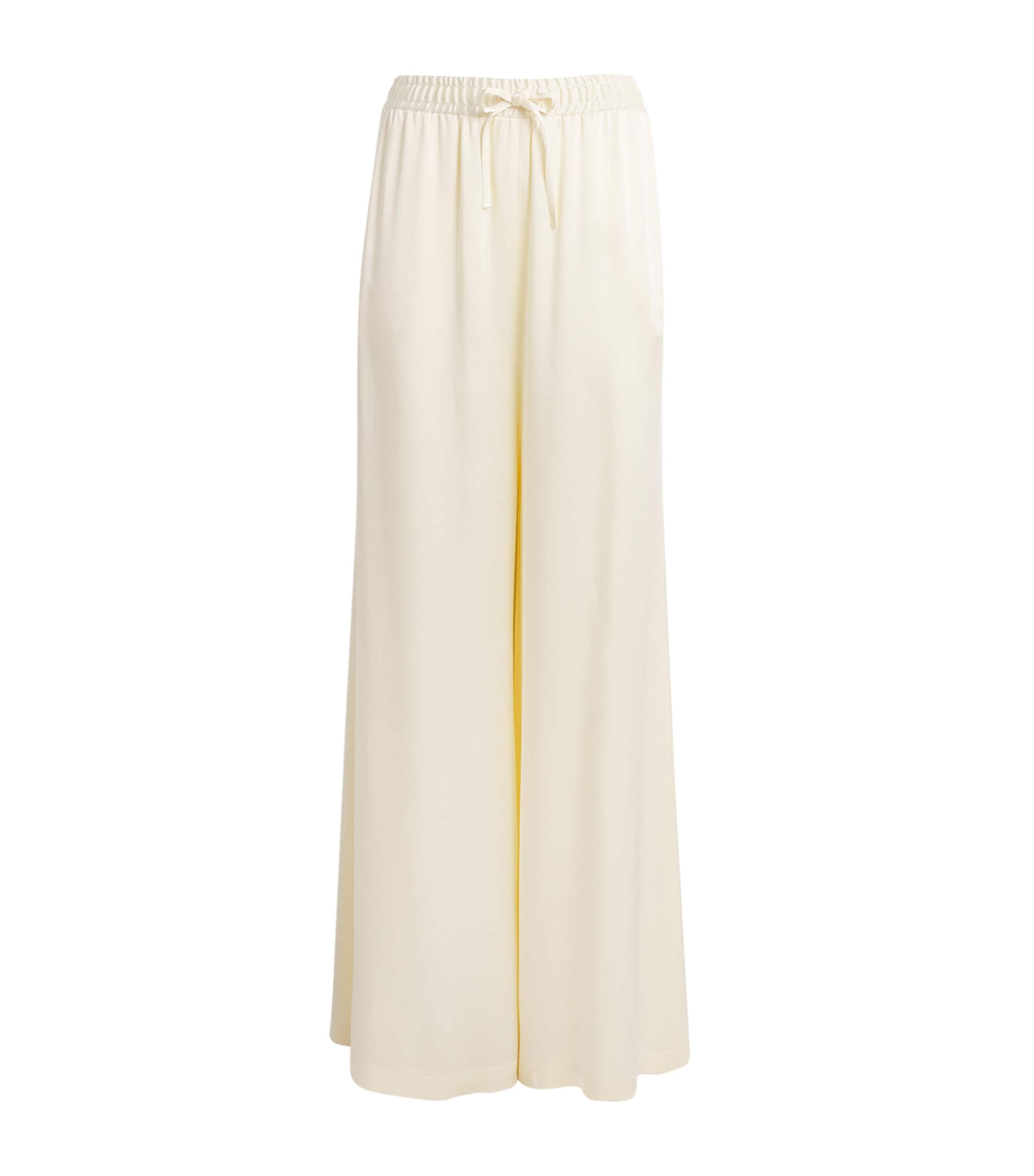 Satin Wide-Leg Trousers