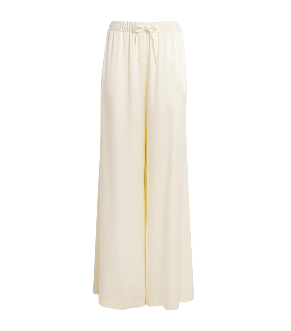 Satin Wide-Leg Trousers