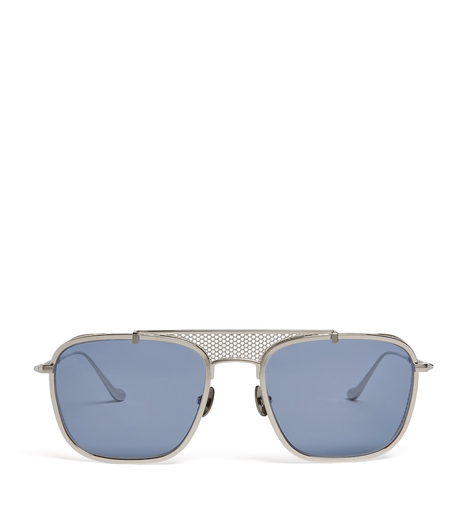 Crossbar Aviator Sunglasses PALLADIUM WHITE Image 1