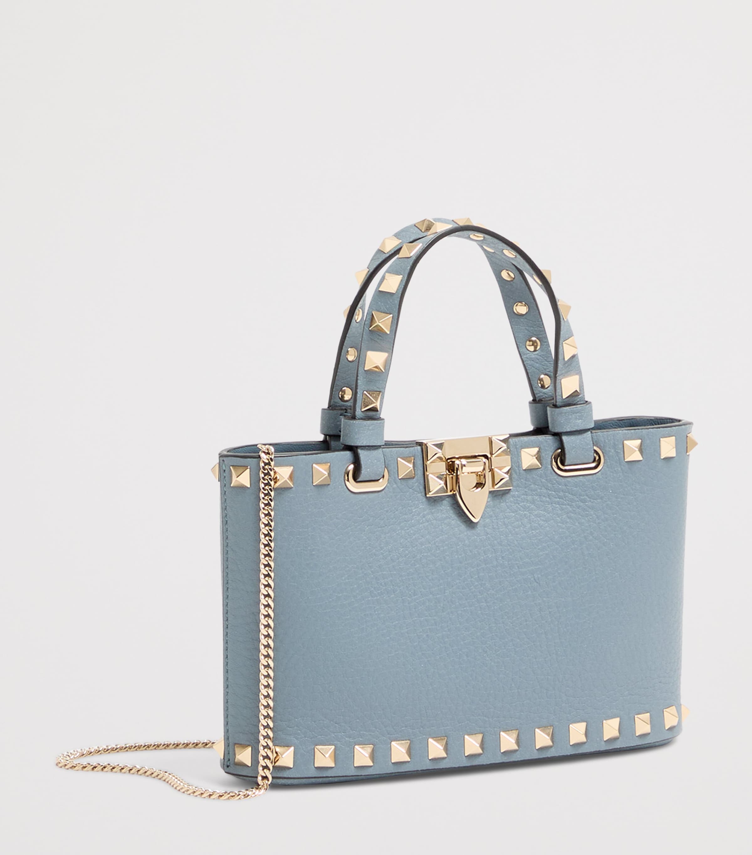 Mini Leather Rockstud Tote Bag MXE Image 2