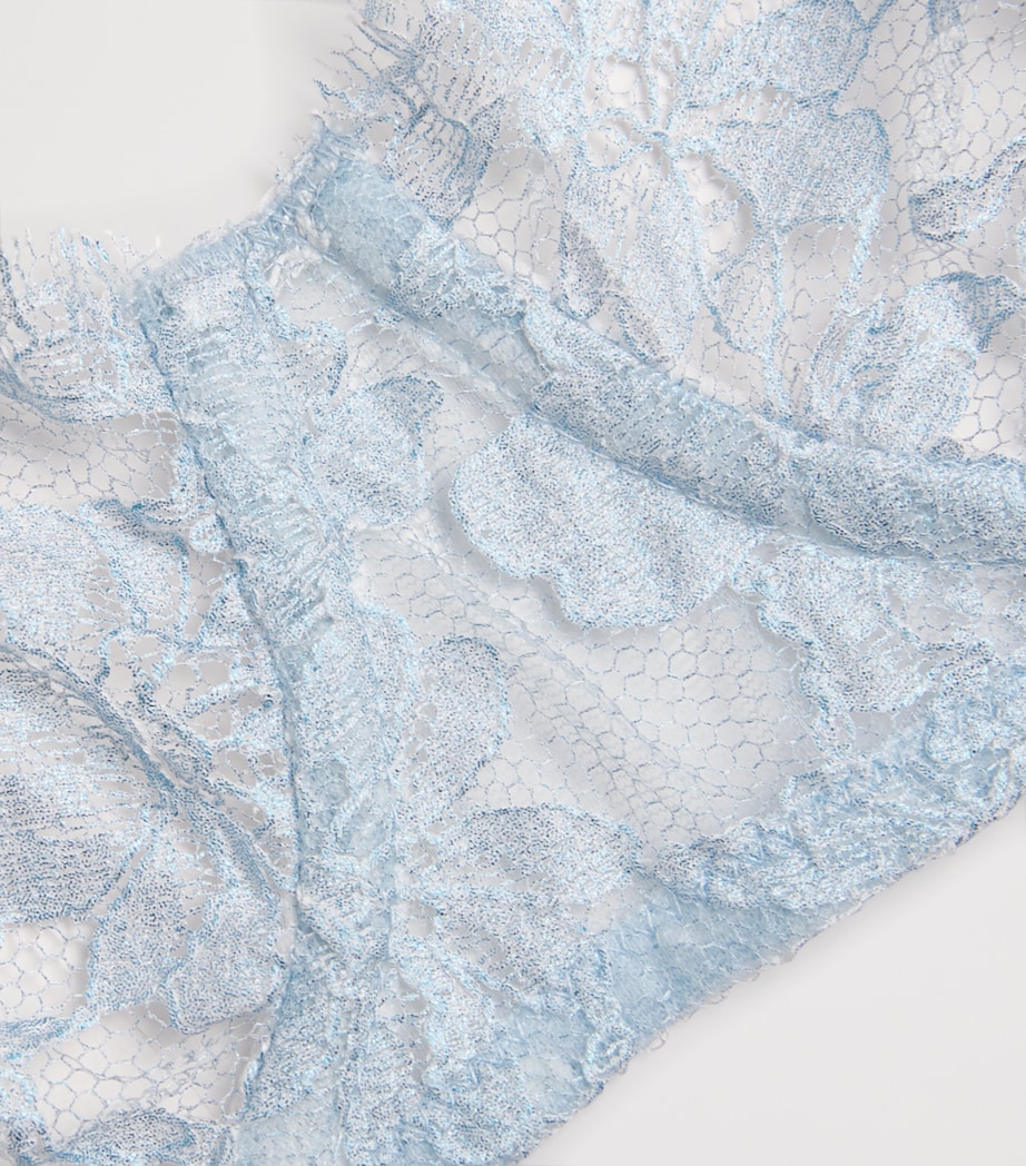 Kiki de Montparnasse Womens Lace Antoinette Balconette Bra Glace Image 4