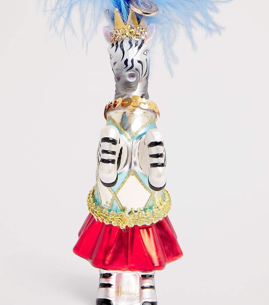 Embellished Zebra Tree Decoration MULTI Image 2