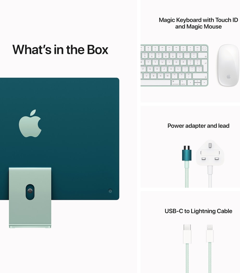 iMac 24” M1 Chip 8-Core CPU 256GB - Green GREEN Image 6