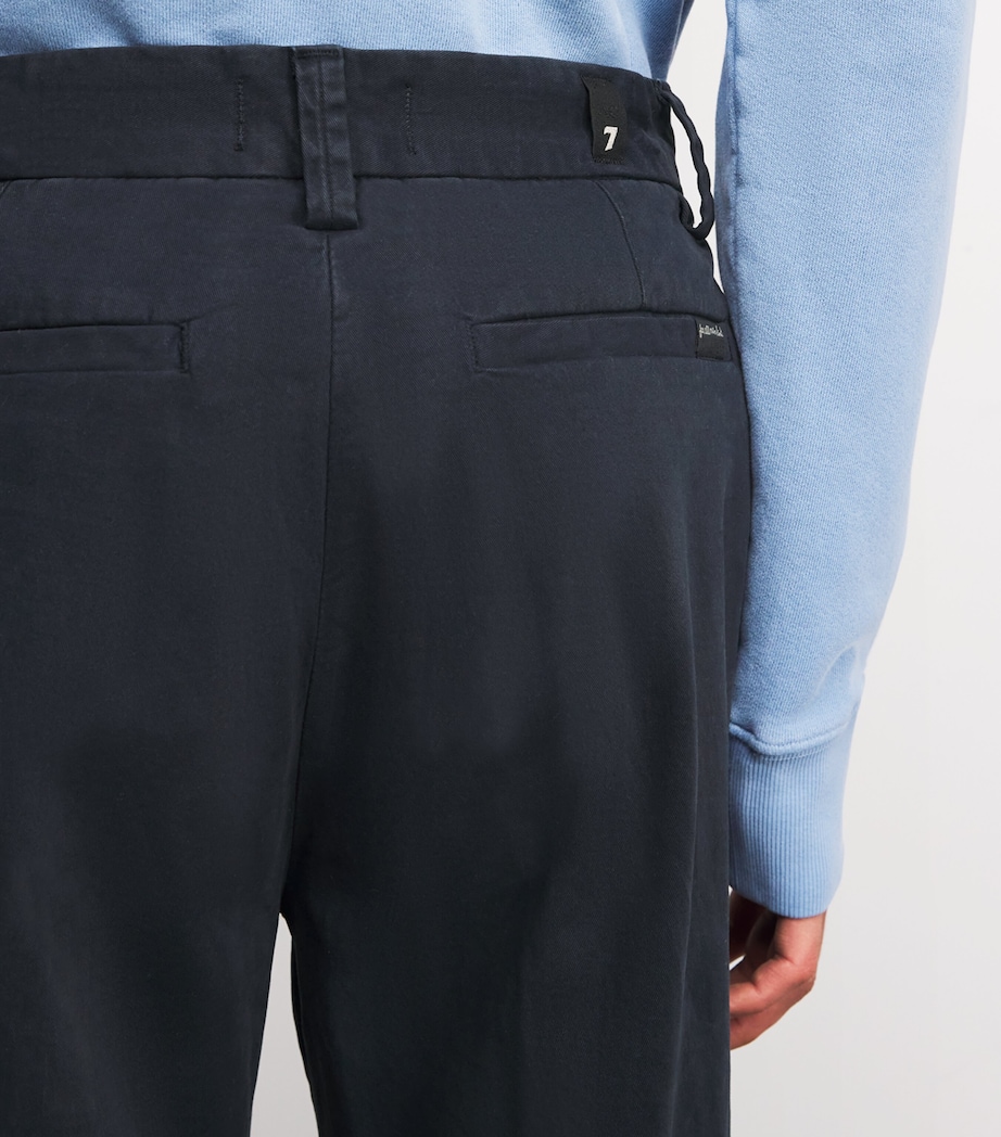 Stretch-Cotton Pleated Trousers U71NQ VULCAN Image 6