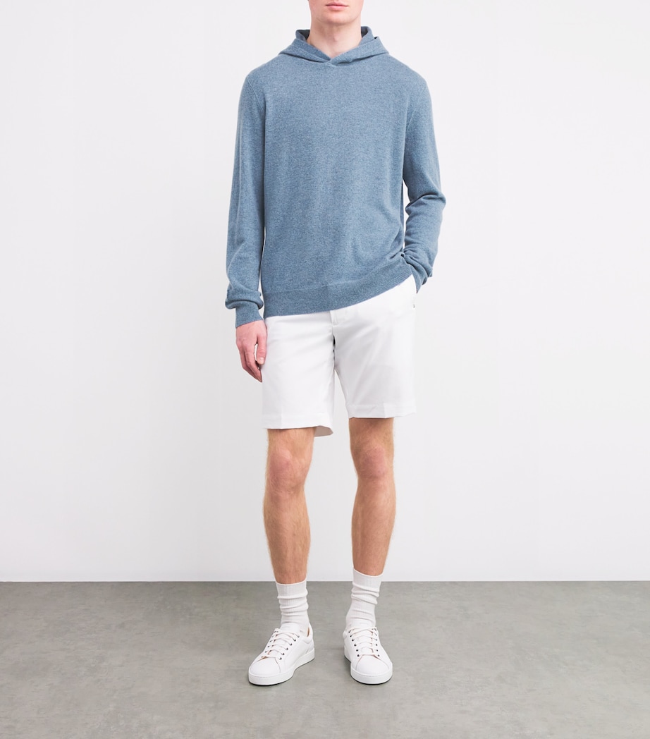 Cashmere Knitted Hoodie MYSTIC BLUE HEATHER Image 2