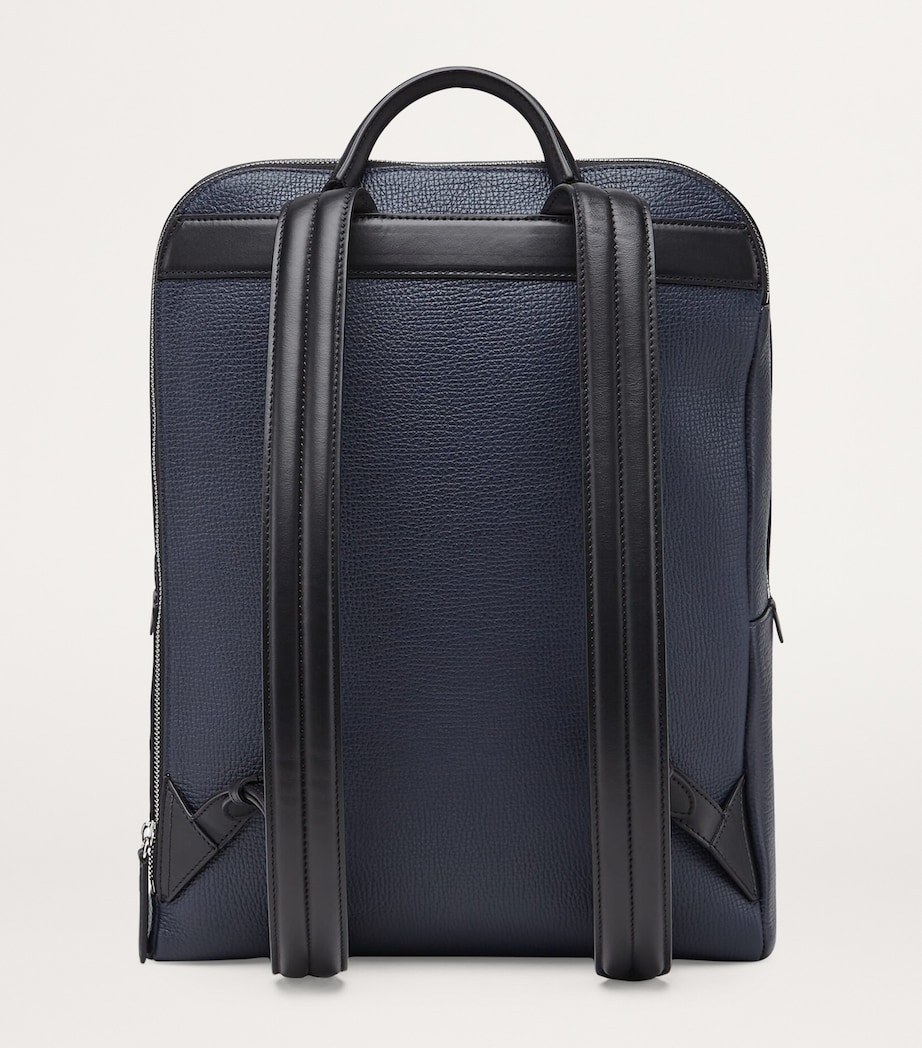 Ludlow Leather Backpack NAVY Image 3