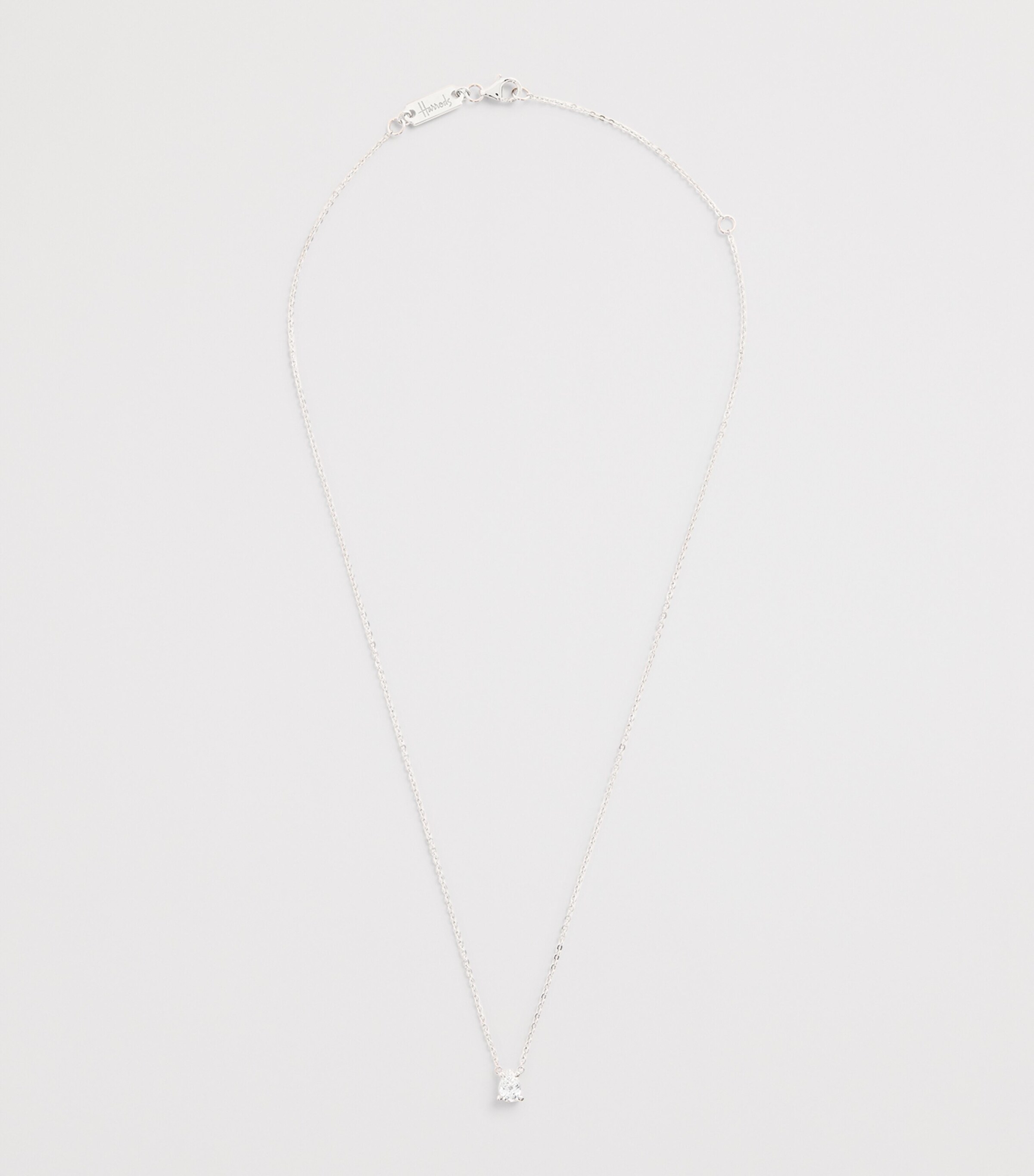 White Gold and Diamond Pendant Necklace (0.50ct) WHITE GOLD Image 3