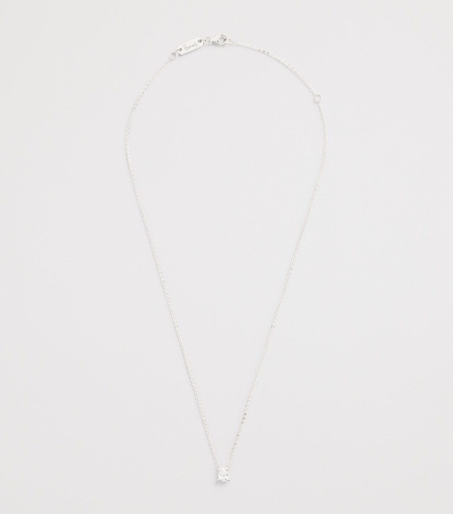 White Gold and Diamond Pendant Necklace (0.50ct) WHITE GOLD Image 3