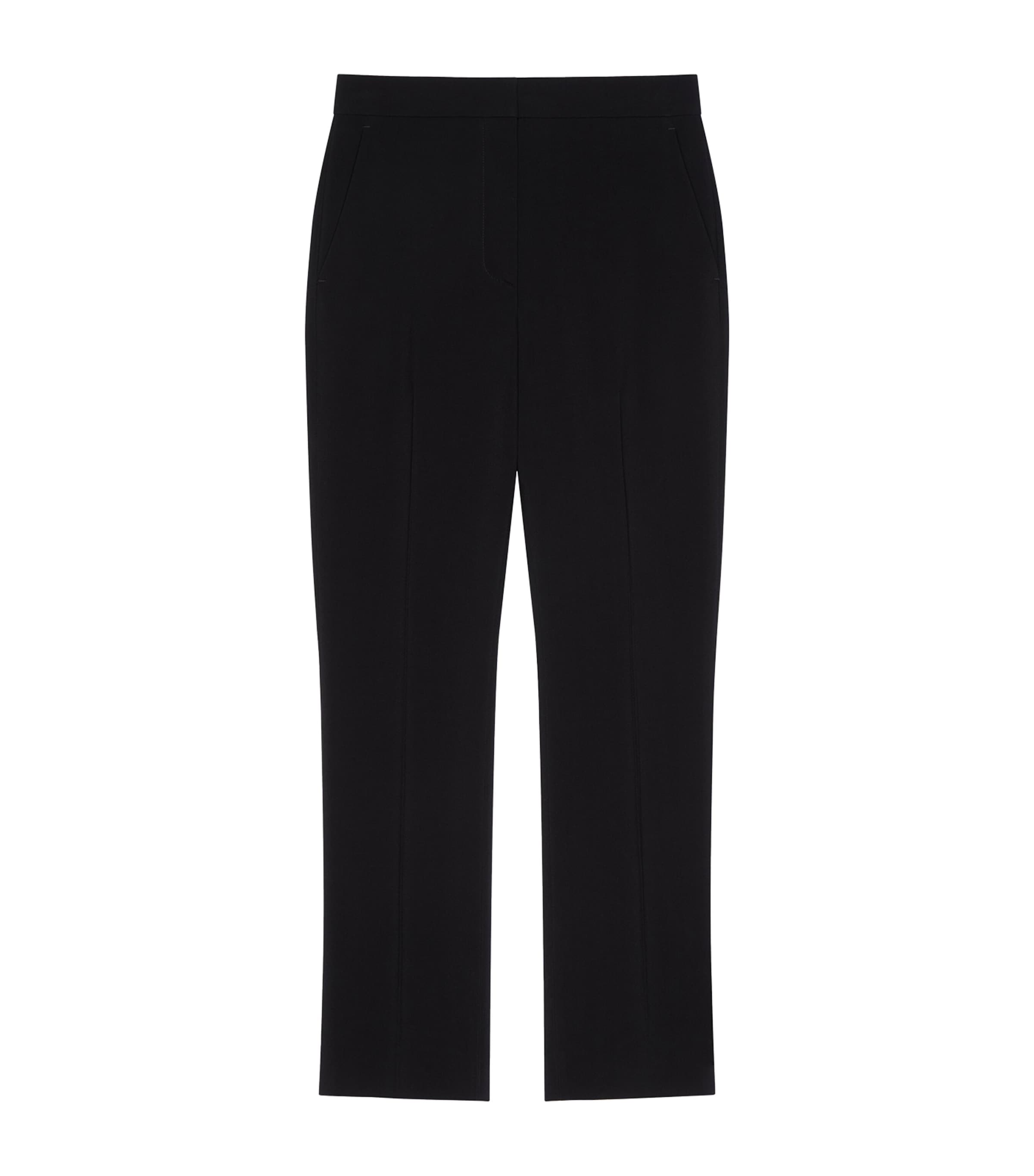 Wool Slim-Fit Tailored Trousers BLACK Image 1