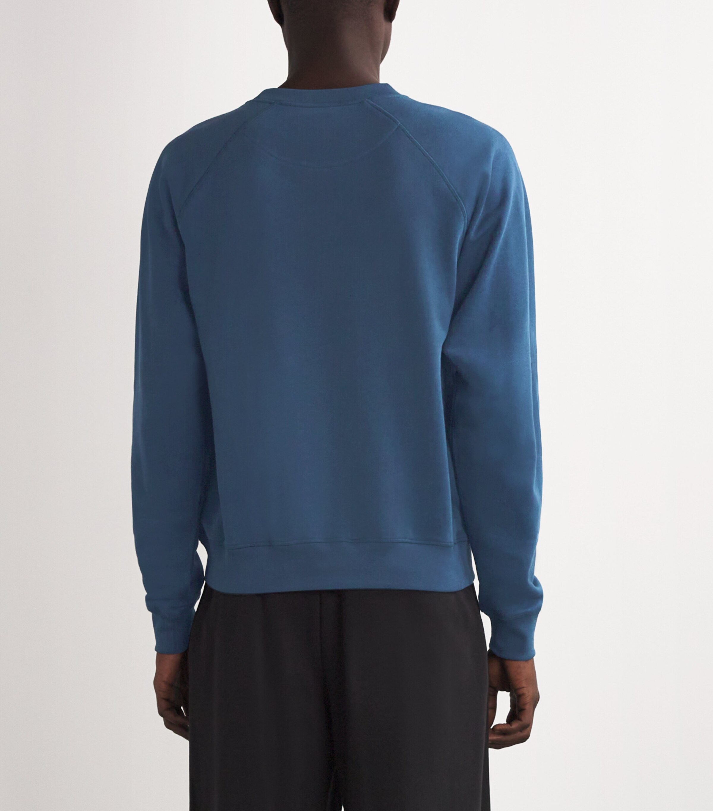Vivienne Westwood Mens Cotton Stencil Orb Sweatshirt Dark Denim Image 4