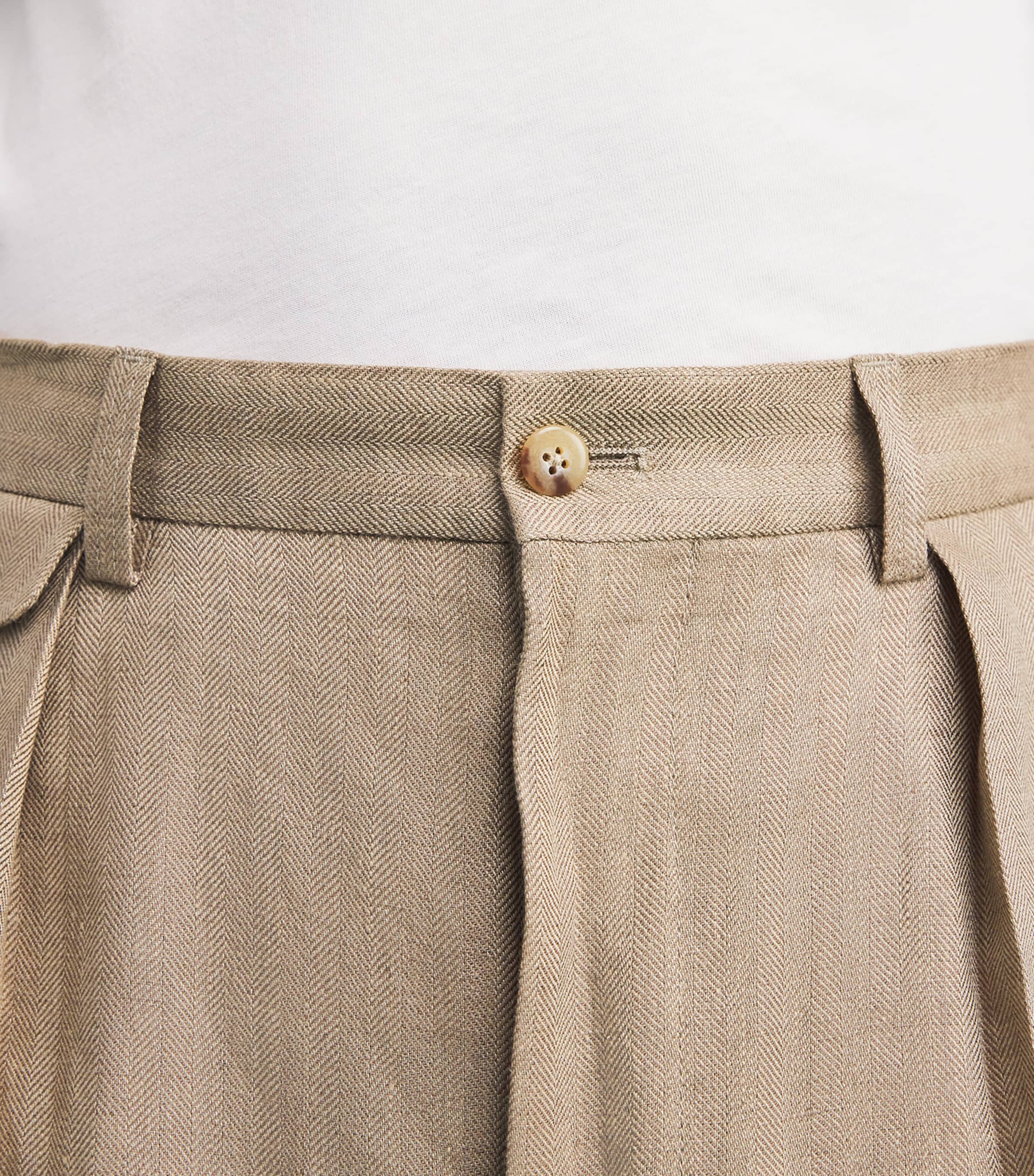 Polo Ralph Lauren Linen-Blend Herringbone Whitman Trousers