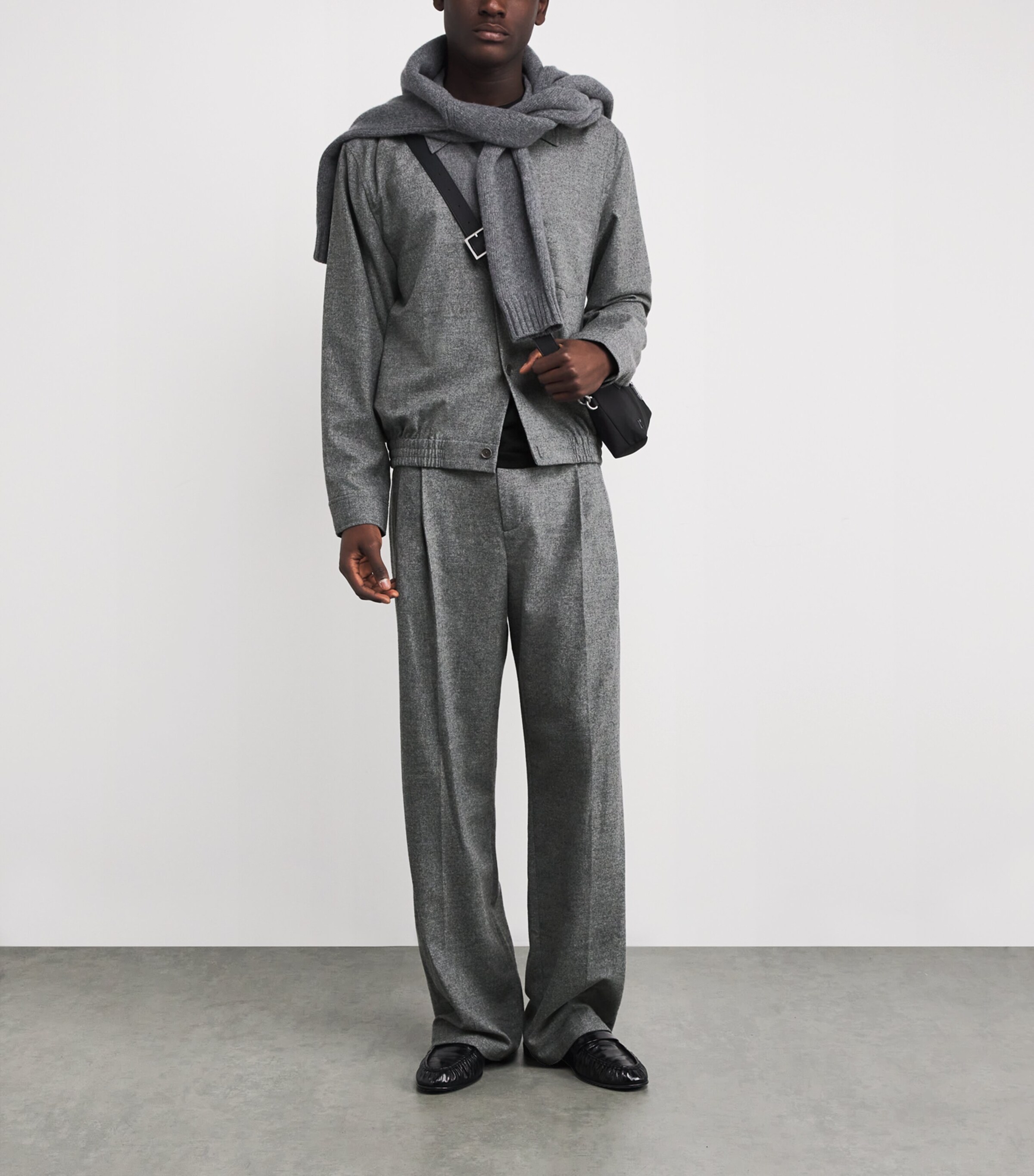 Wool Ernie Shirt Jacket CHARCOAL MELANGE Image 2