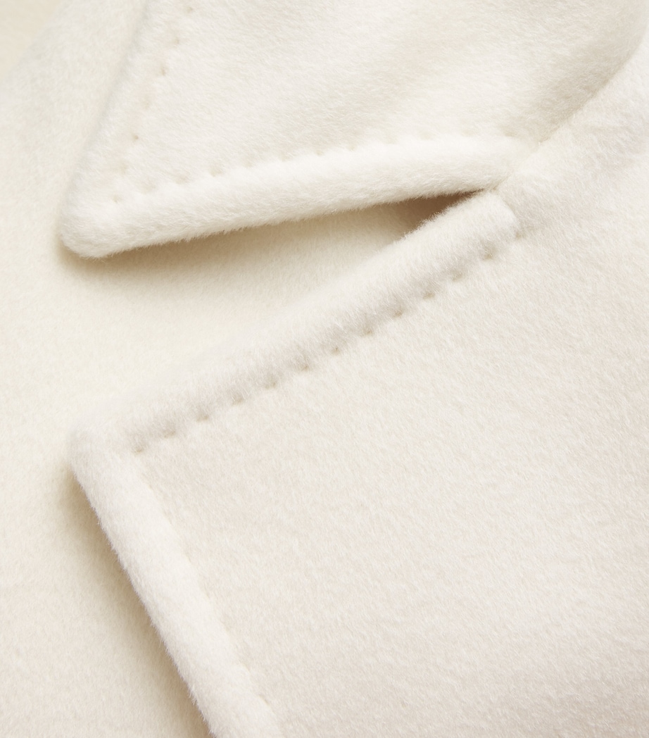 Wool-Blend Belted Coat WHITE Image 5