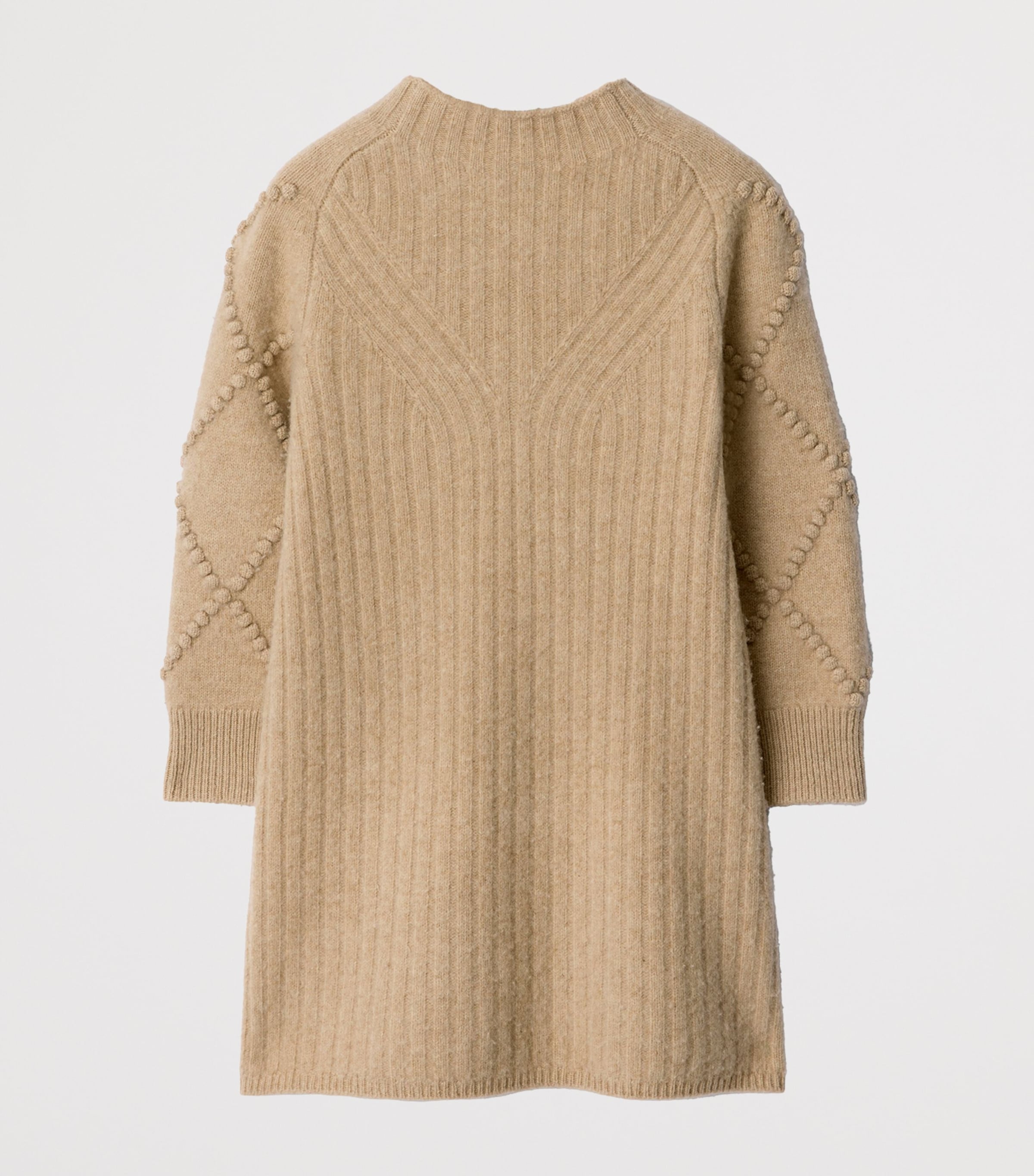 Wool-Cashmere Sweater Dress (3-12 Years) OATMEAL MELANGE Image 2