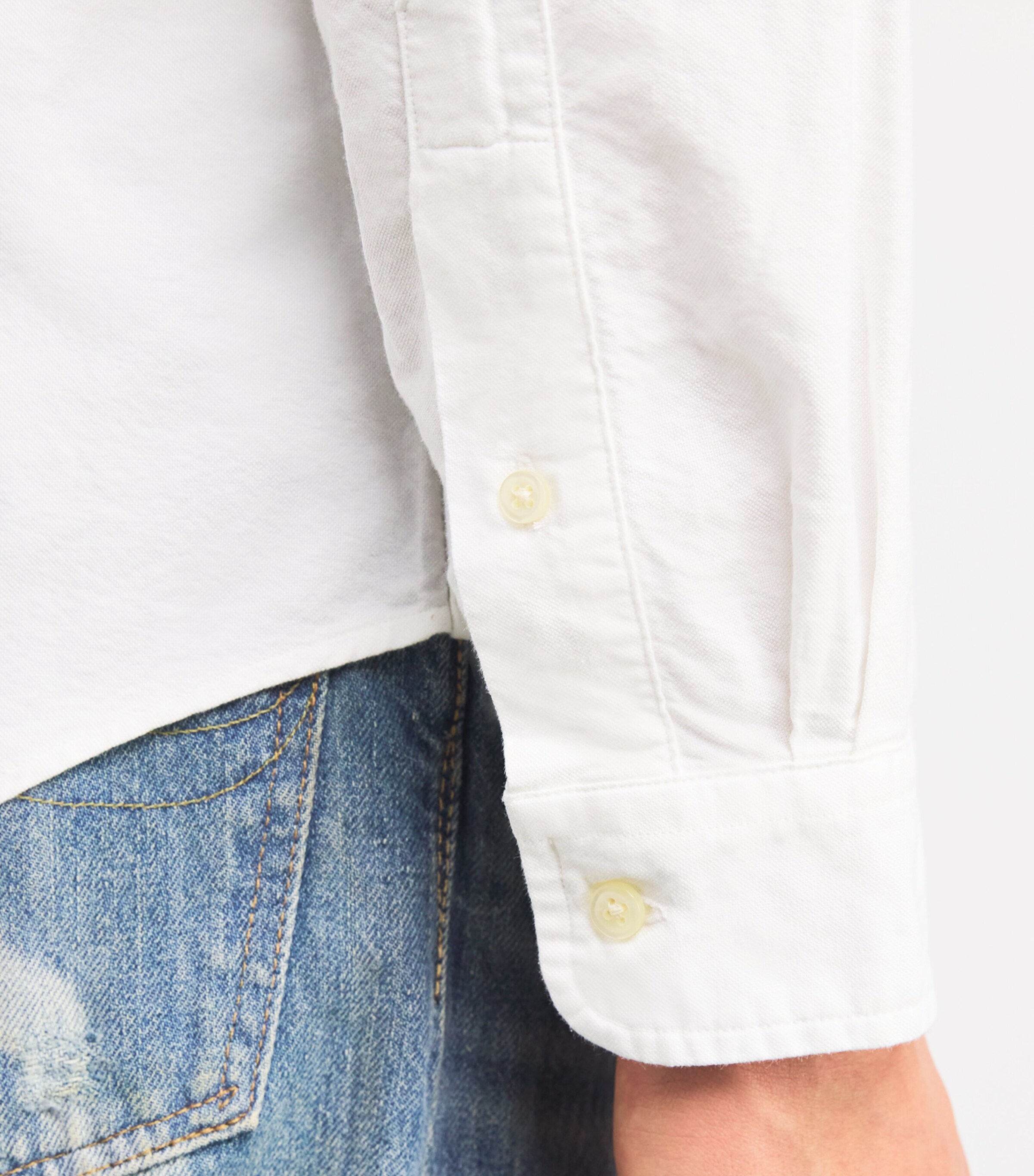 Cotton Polo Pony Shirt WHITE Image 6