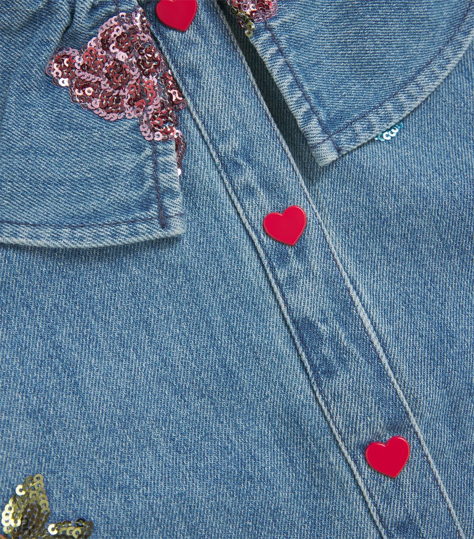 Denim Sequin-Detail Shirt (12 Months-4 Years) P00103 VITAMINS Image 4