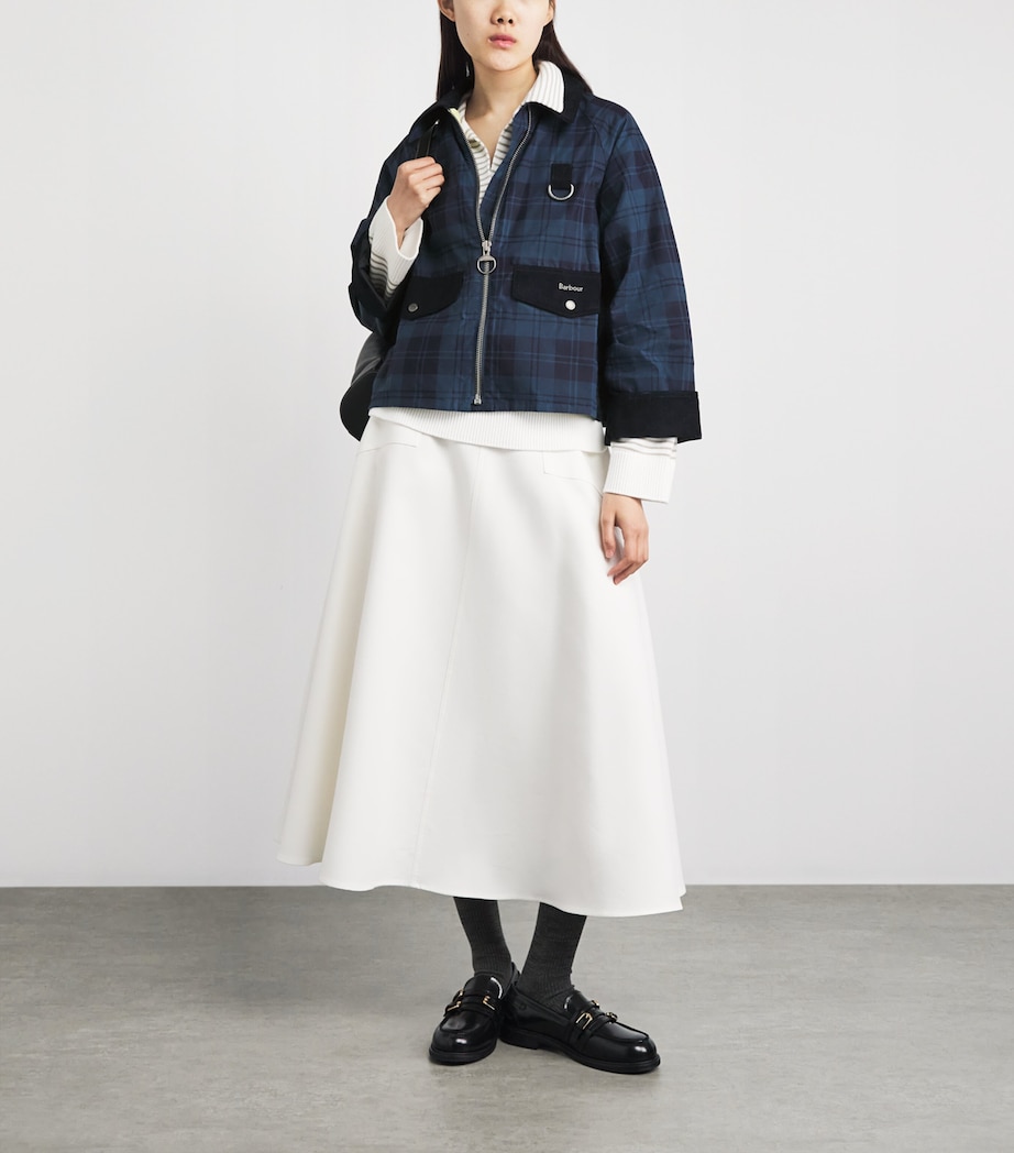 Barbour Womens Cotton Check Baiton Jacket Weathered Image 2