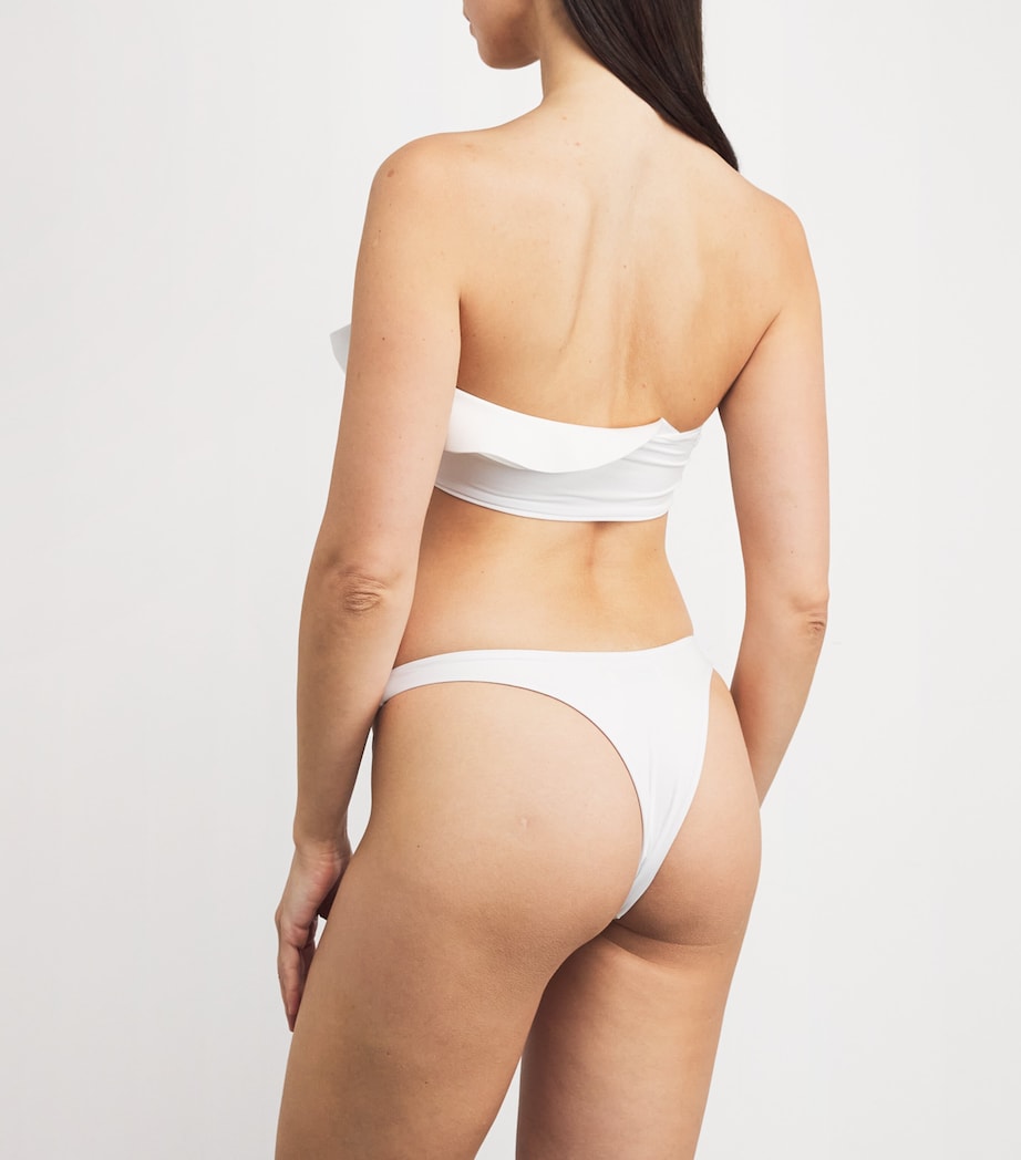 Ruched Yojaira Halterneck Swimsuit 97/OFF WHITE Image 3