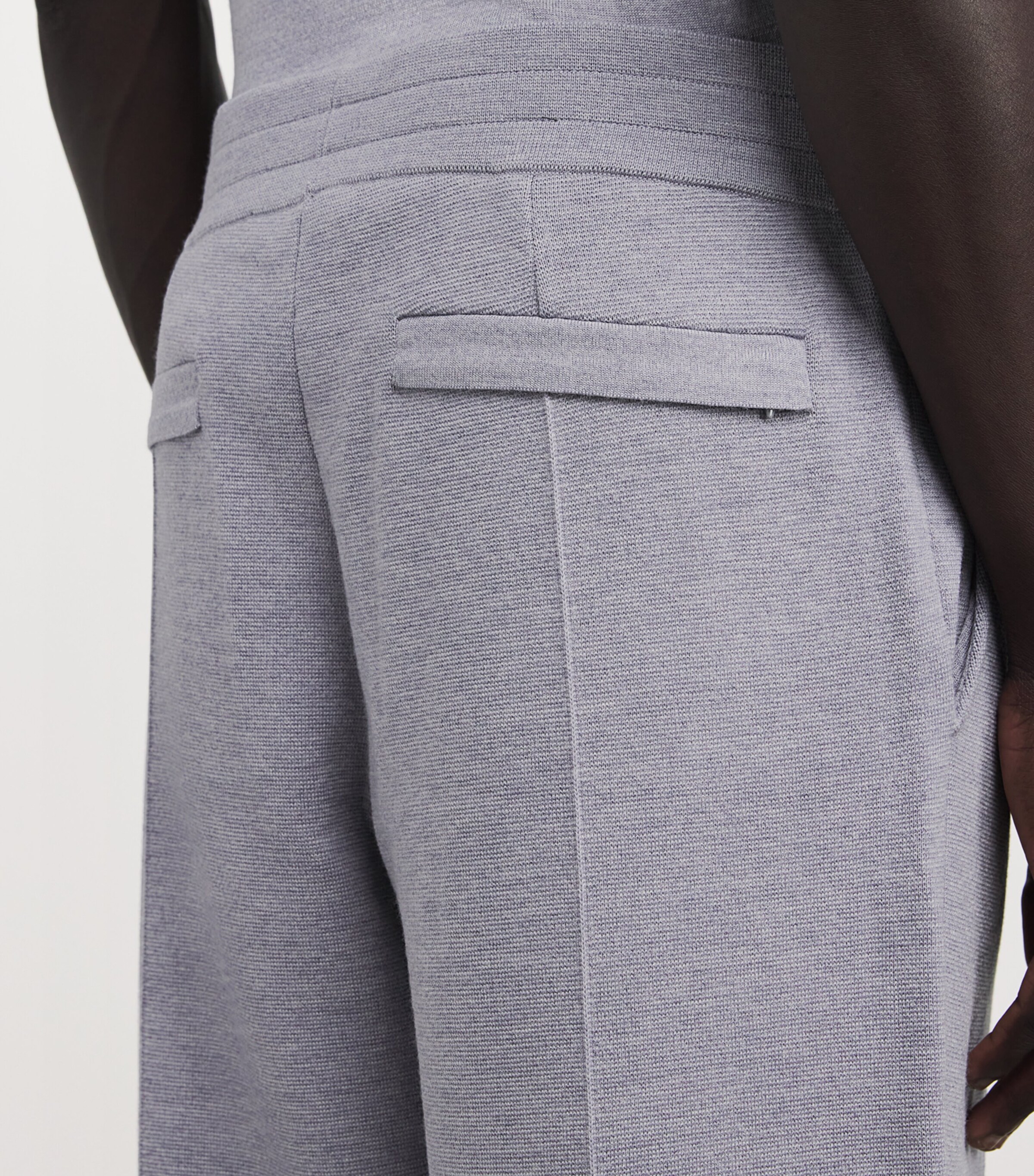 Wool-Blend Straight Sweatpants 3268-DUSTY MEL Image 6