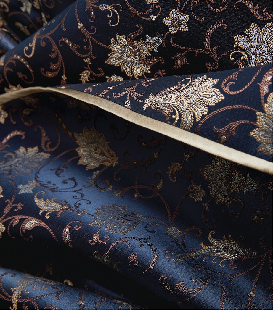 Silk Paisley-Jacquard Robe GOLD BLACK Image 5