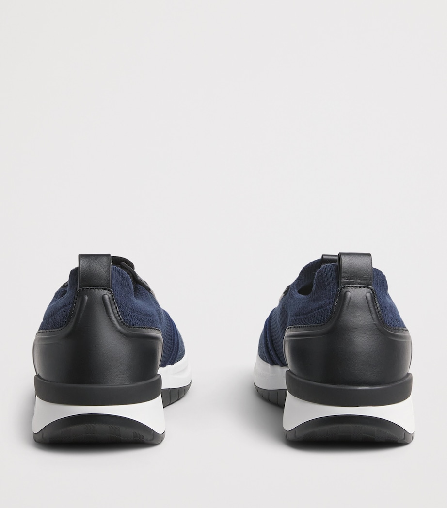 Brioni Linen-Cotton Knitted Sneakers Image 5